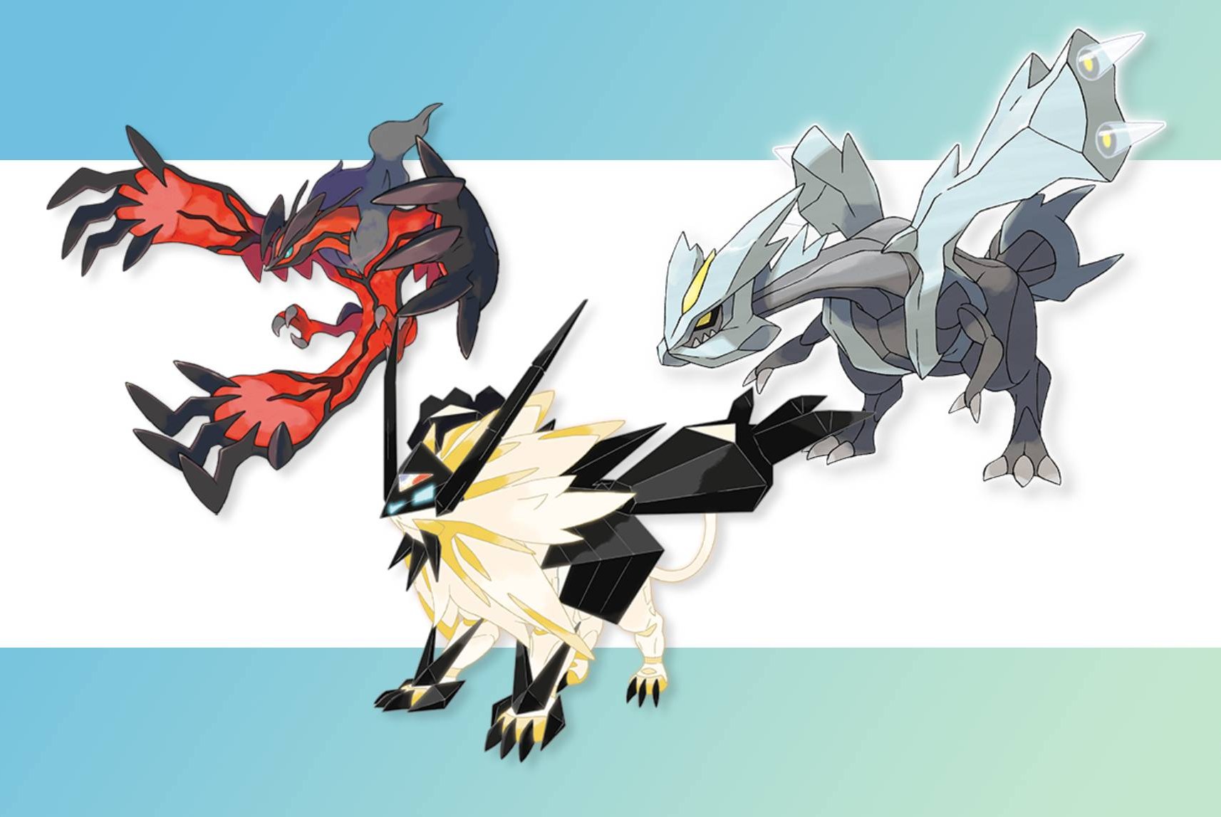 Yvetal, Dusk Mane Necrozma, and Kyurem.