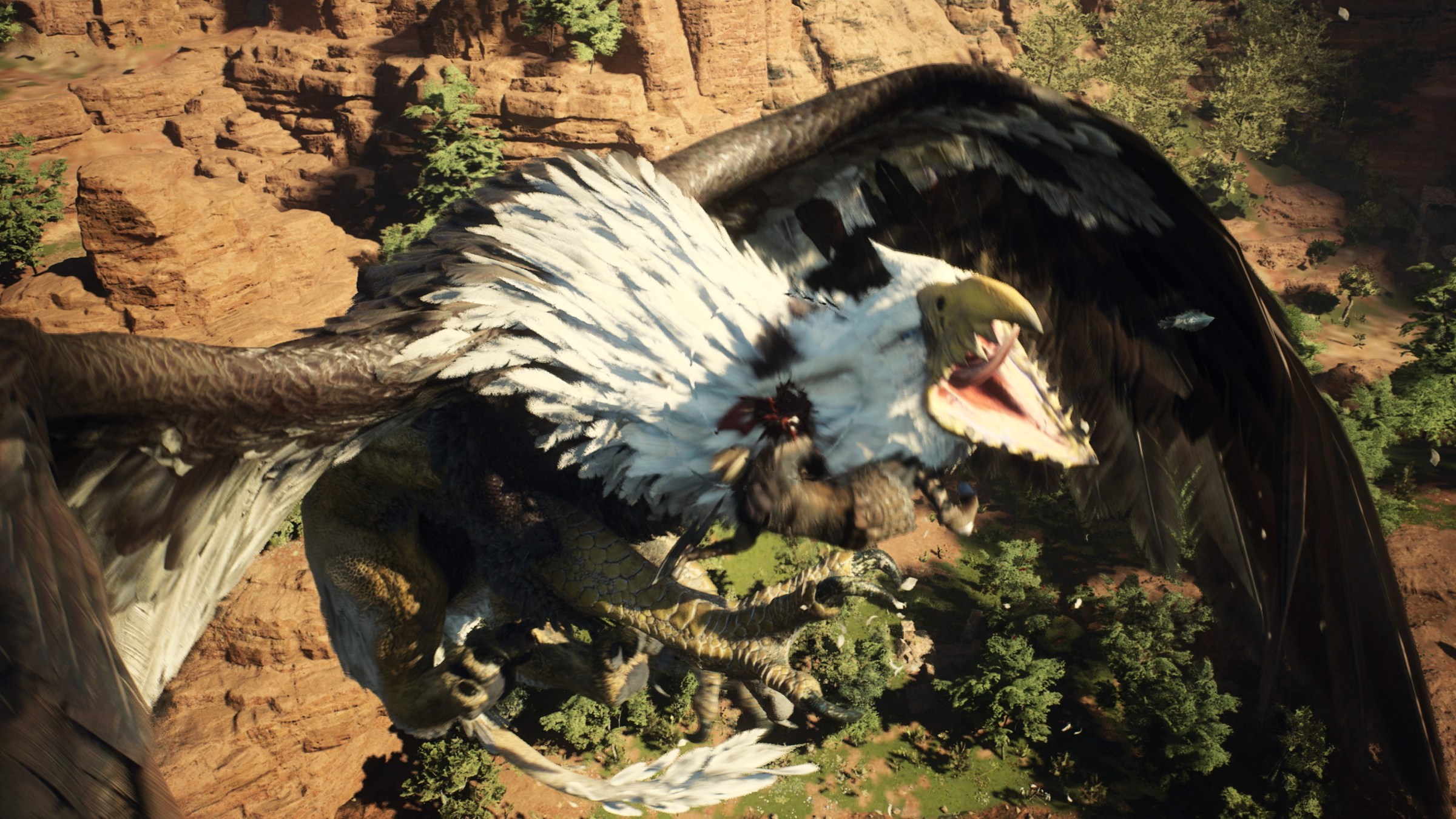 An Arisen kills a griffin in Dragon’s Dogma 2
