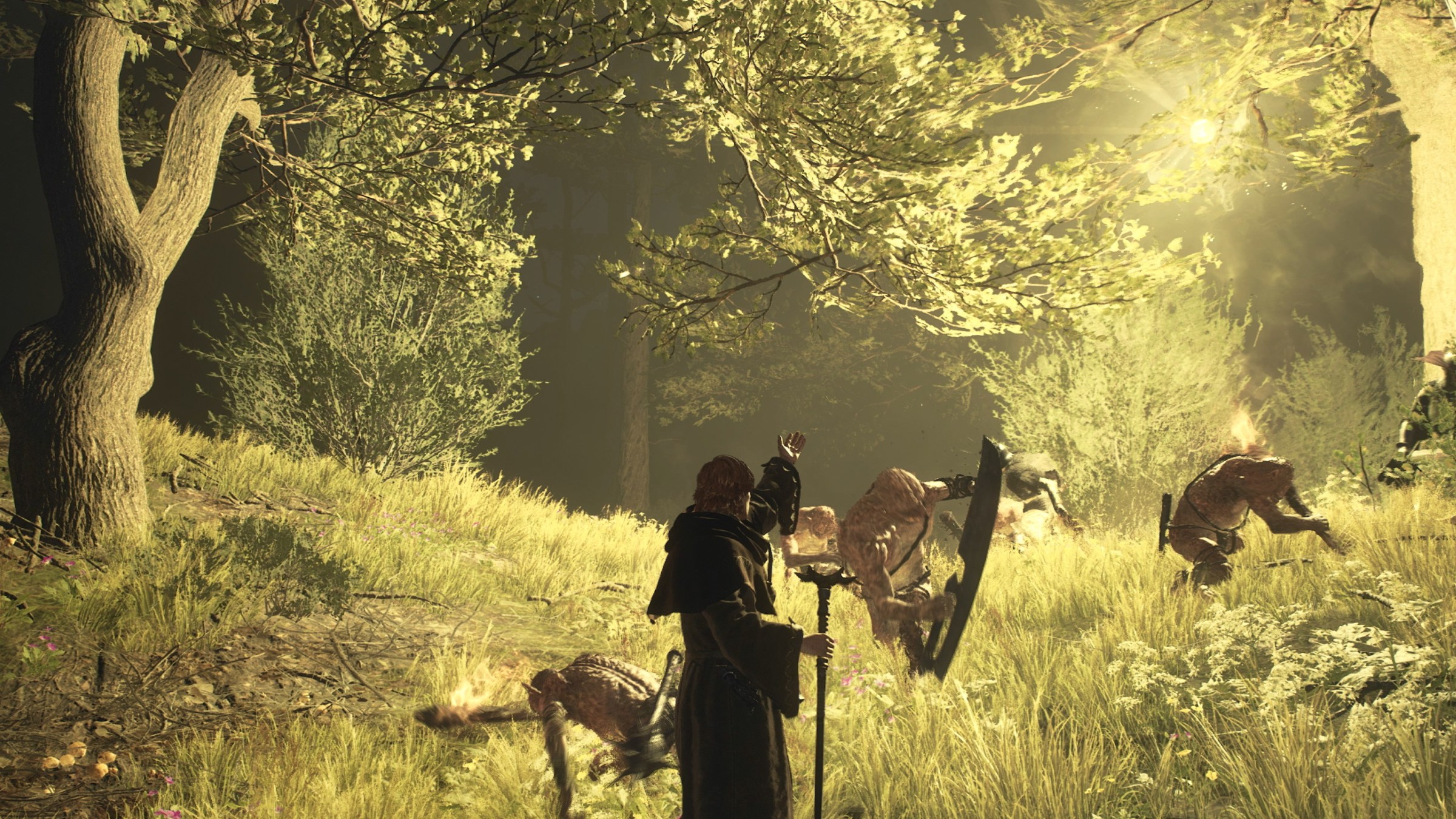An Arisen blinds a bunch of goblins in Dragon’s Dogma 2