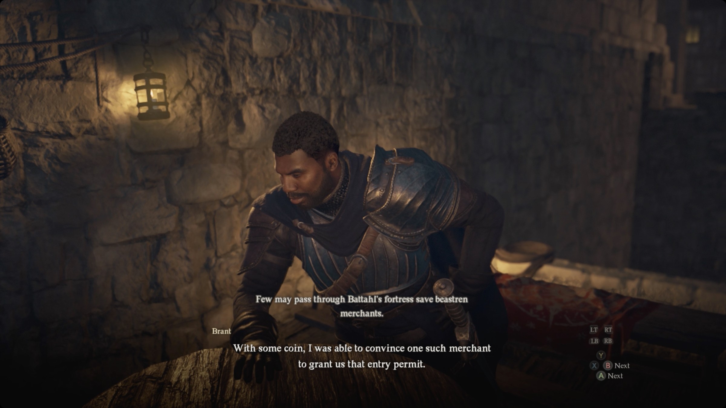 Dragon’s Dogma 2 Captain Brant at the end of Feast of Deception