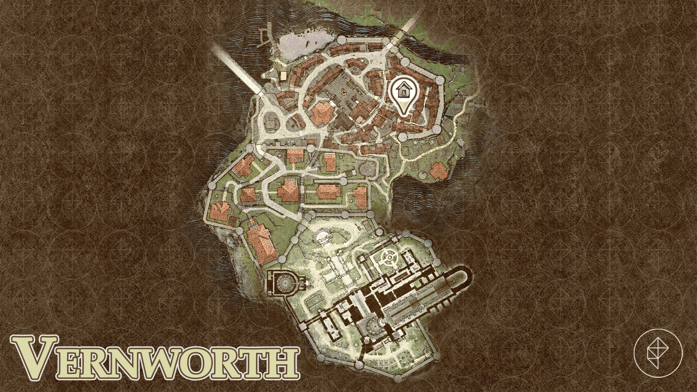 Dragon’s Dogma 2 map showing the location of the house
