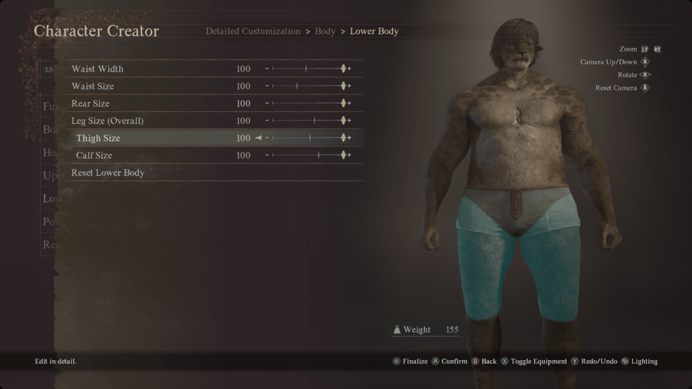 Dragon’s Dogma 2 character creator with a very large beastren