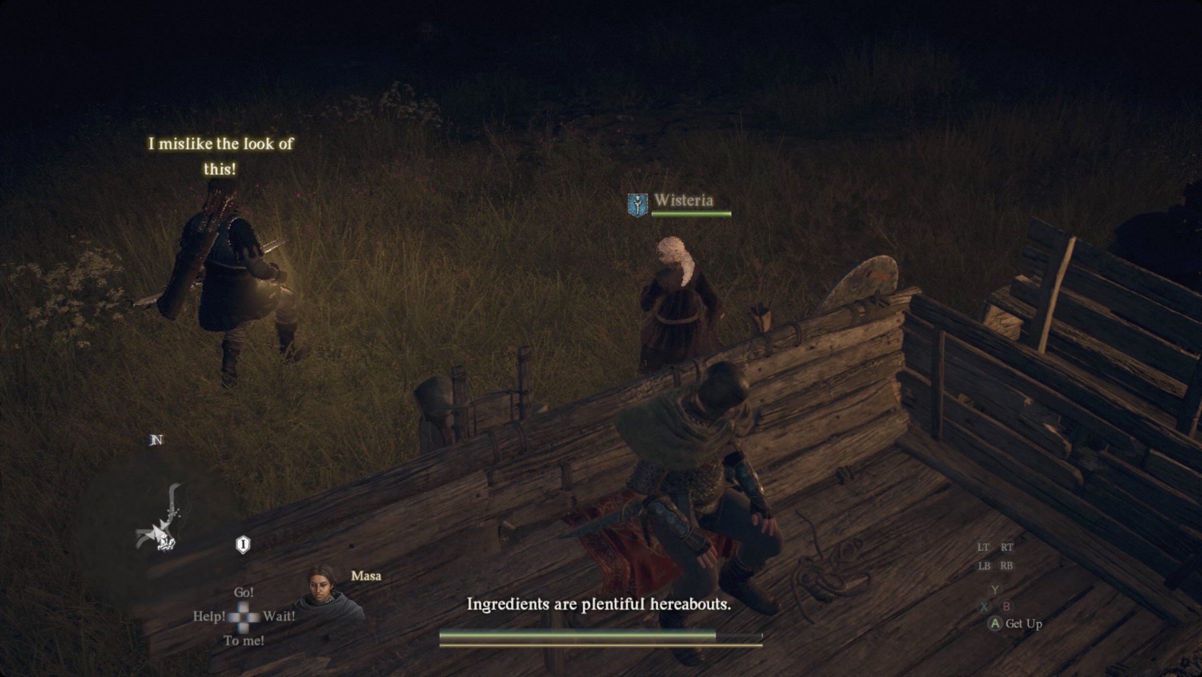 Dragon’s Dogma 2 pawn pointing out resources nearby