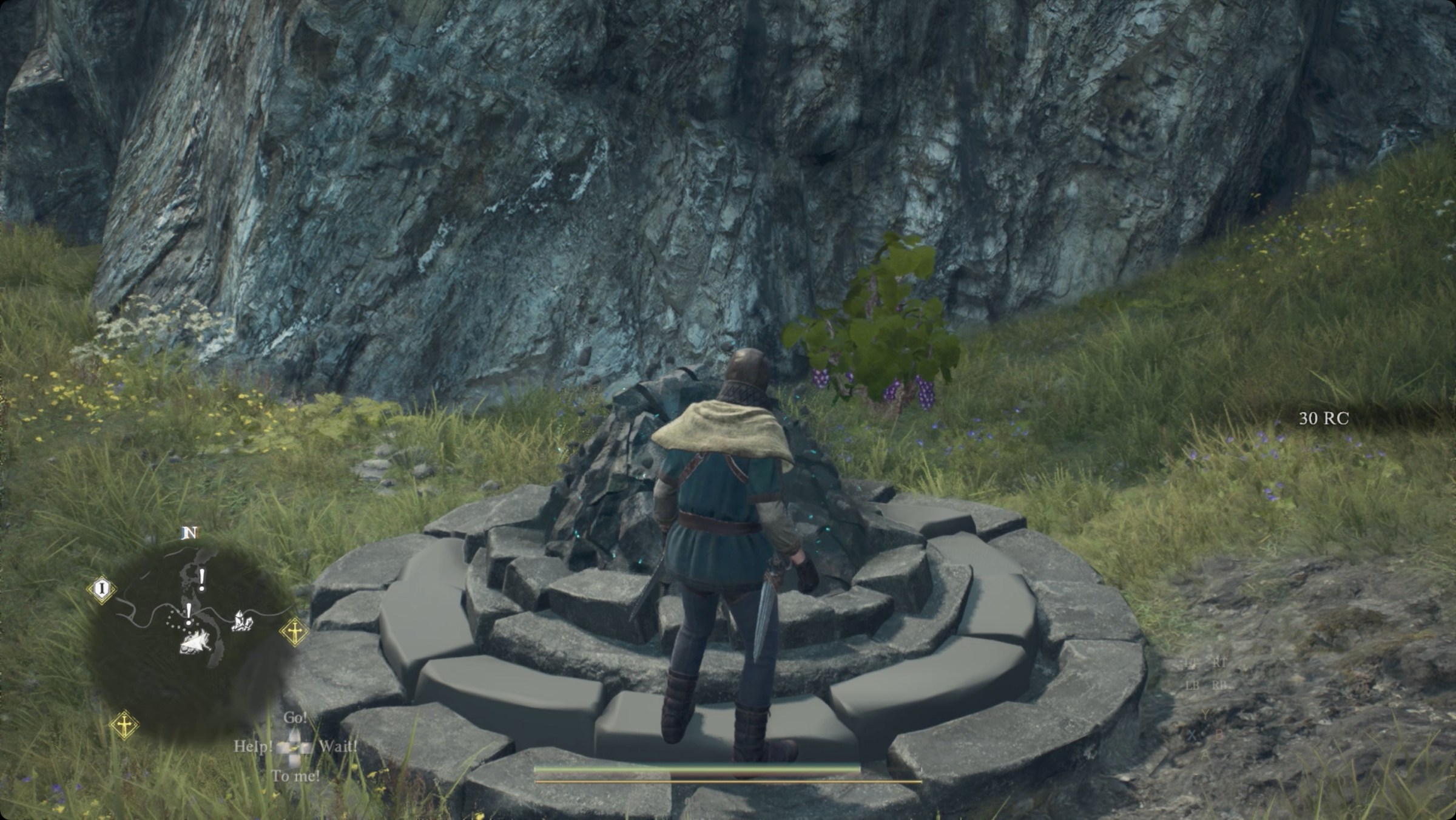 Dragon’s Dogma 2 player restoring a forgotten riftstone