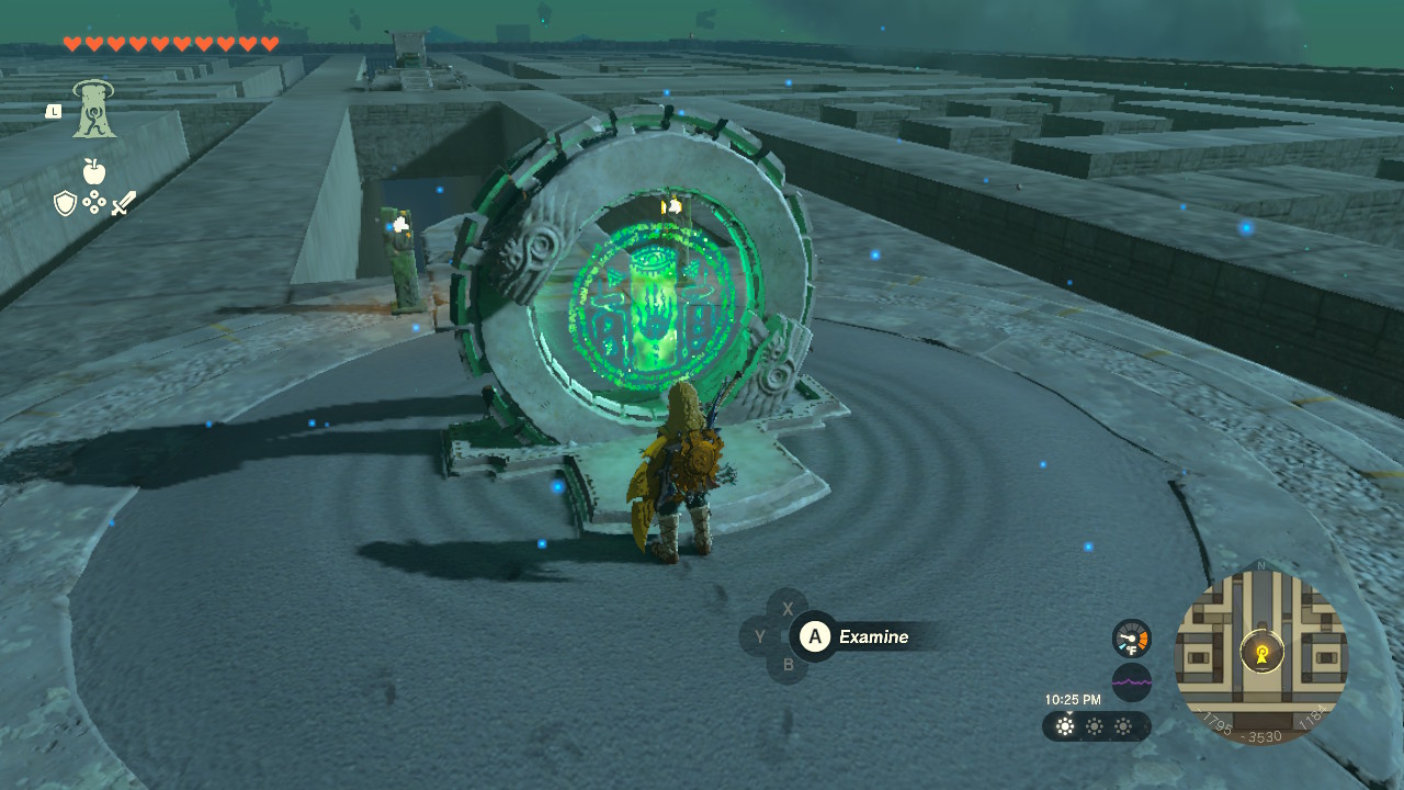 Link activates the last terminal to open the depths