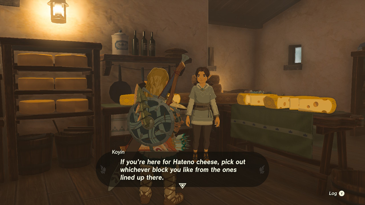 Koyin looking to sell cheese in Zelda: Tears of the Kingdom