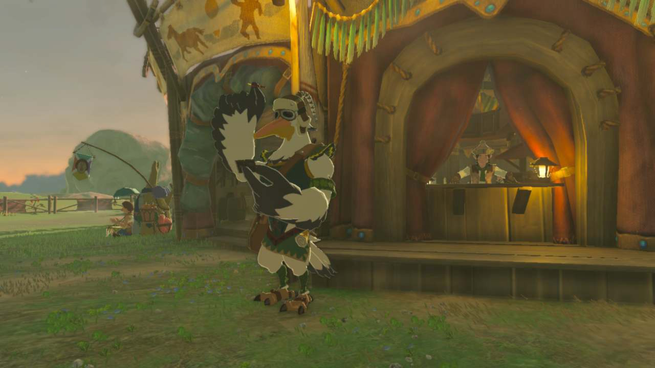 Penn standing in front of the stable in The Legend of Zelda: Tears of the Kingdom