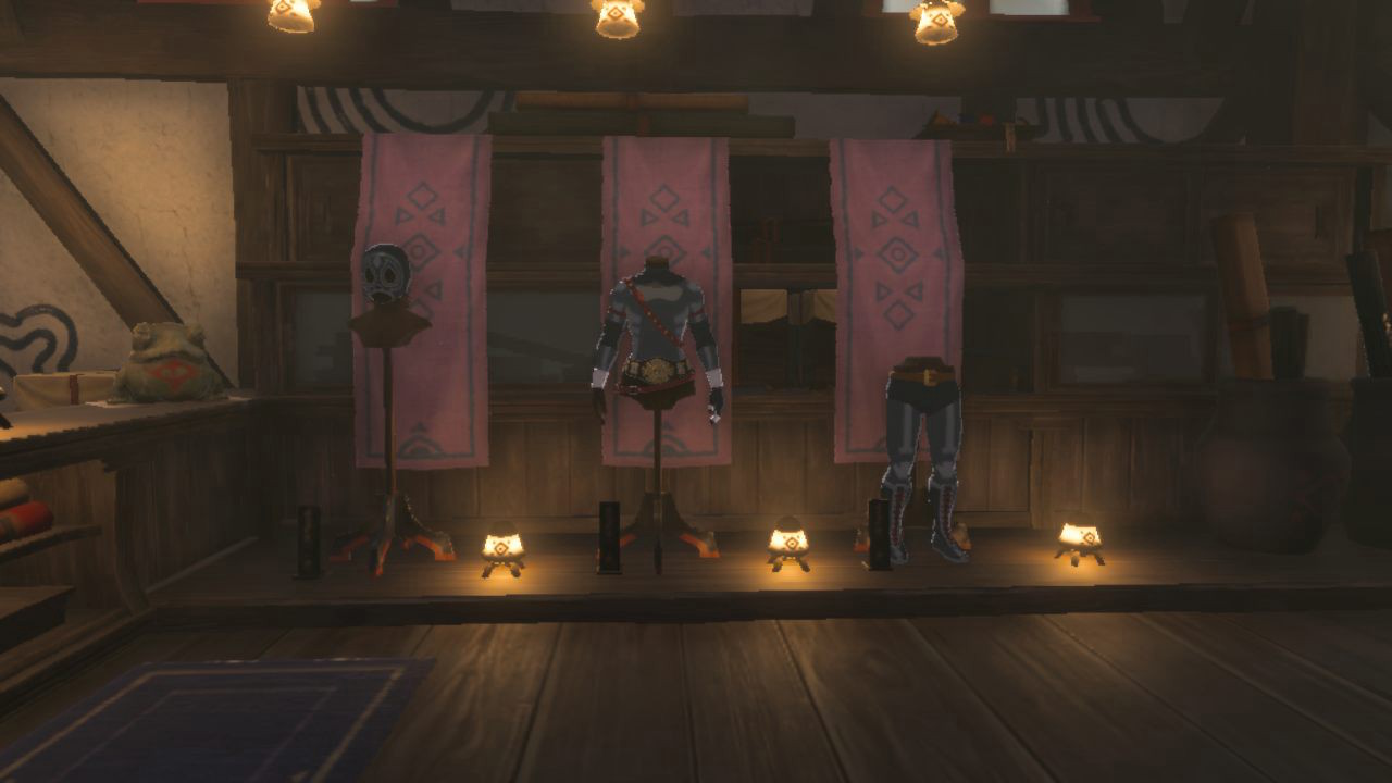 Radiant armor set, all three pieces, in Zelda: Tears of the Kingdom