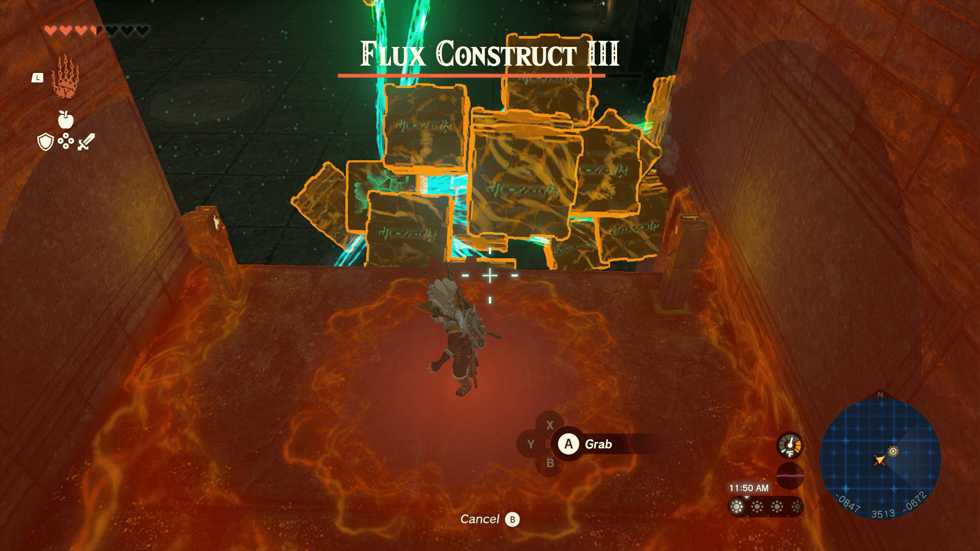 Fighting the flux construct in Zelda: Tears of the Kingdom