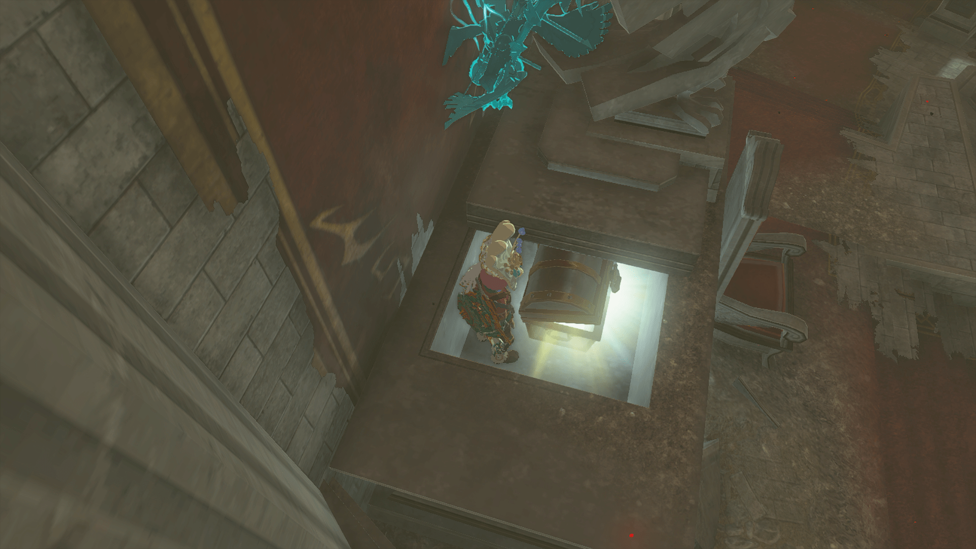 Link opening a chest in Zelda: Tears of the Kingdom