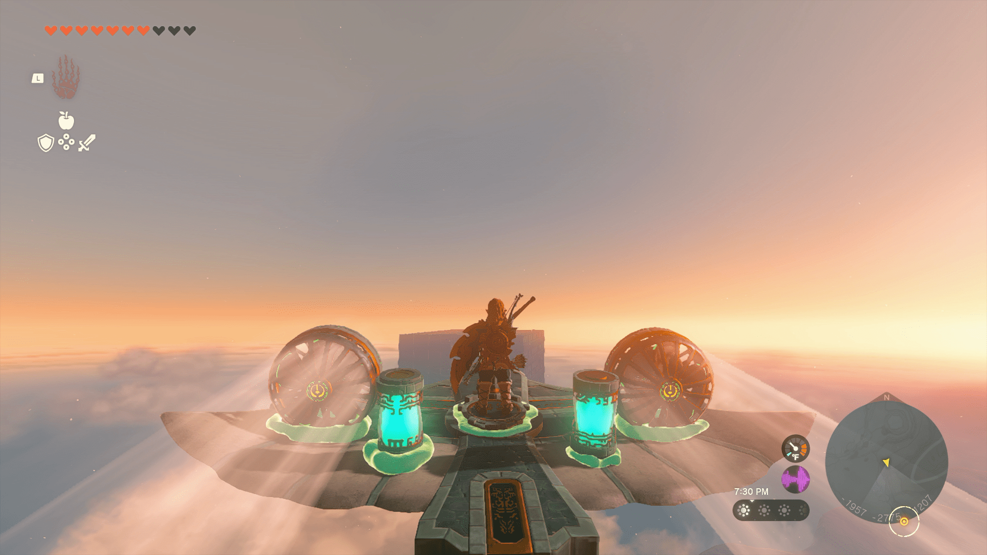Link flies to the sky labyrinth