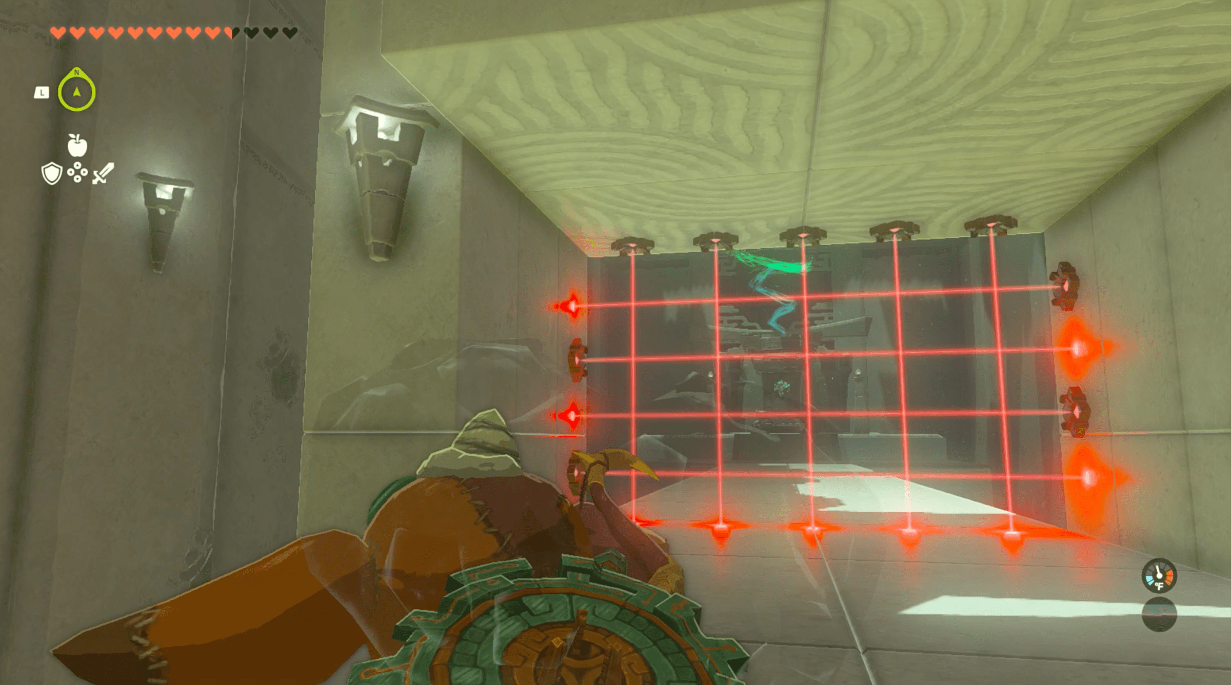 A laser puzzle in Sahiro Shrine in The Legend of Zelda: Tears of the Kingdom.