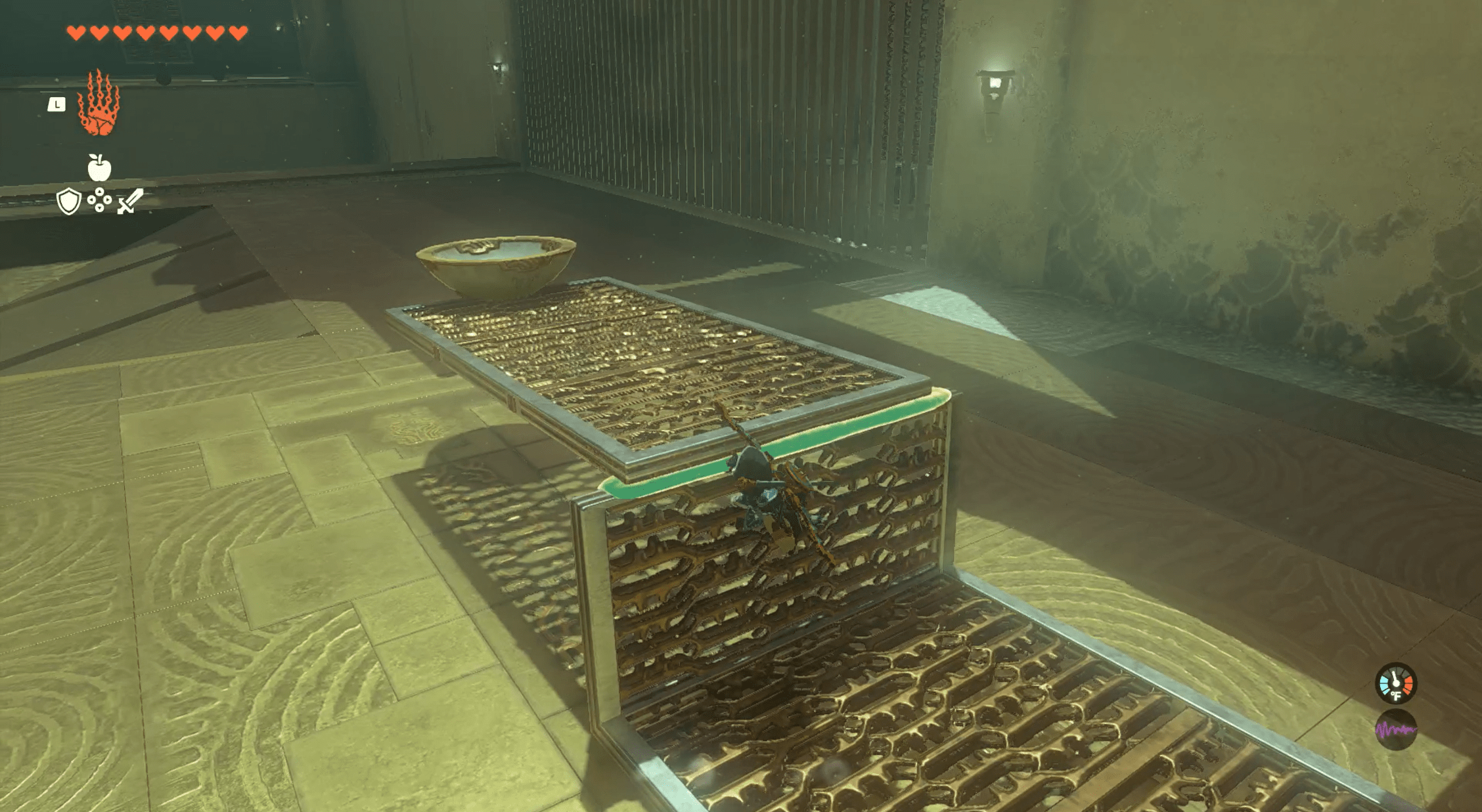 Two grates put together to create a lever in The Legend of Zelda: Tears of the Kingdom