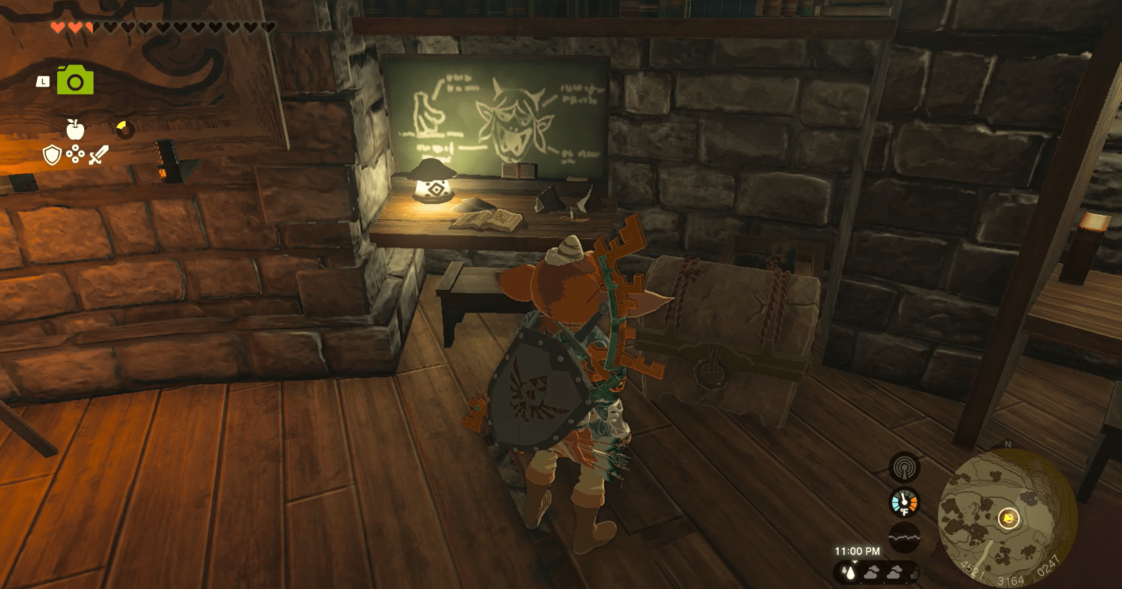 Link looking at a chest in Tears of the Kingdom