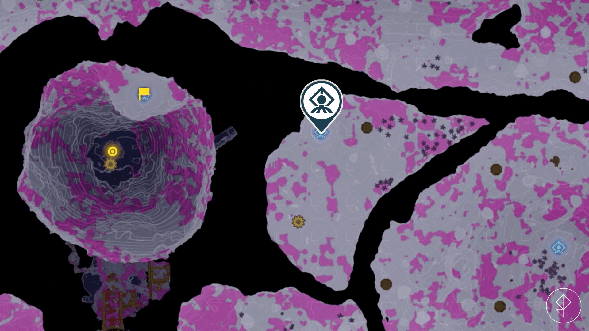 Apapes Lightroot location in the Central Hyrule Depths in The Legend of Zelda: Tears of the Kingdom