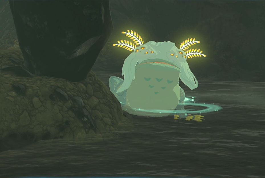 Bubbul frog found in a cave in The Legend of Zelda: Tears of the Kingdom