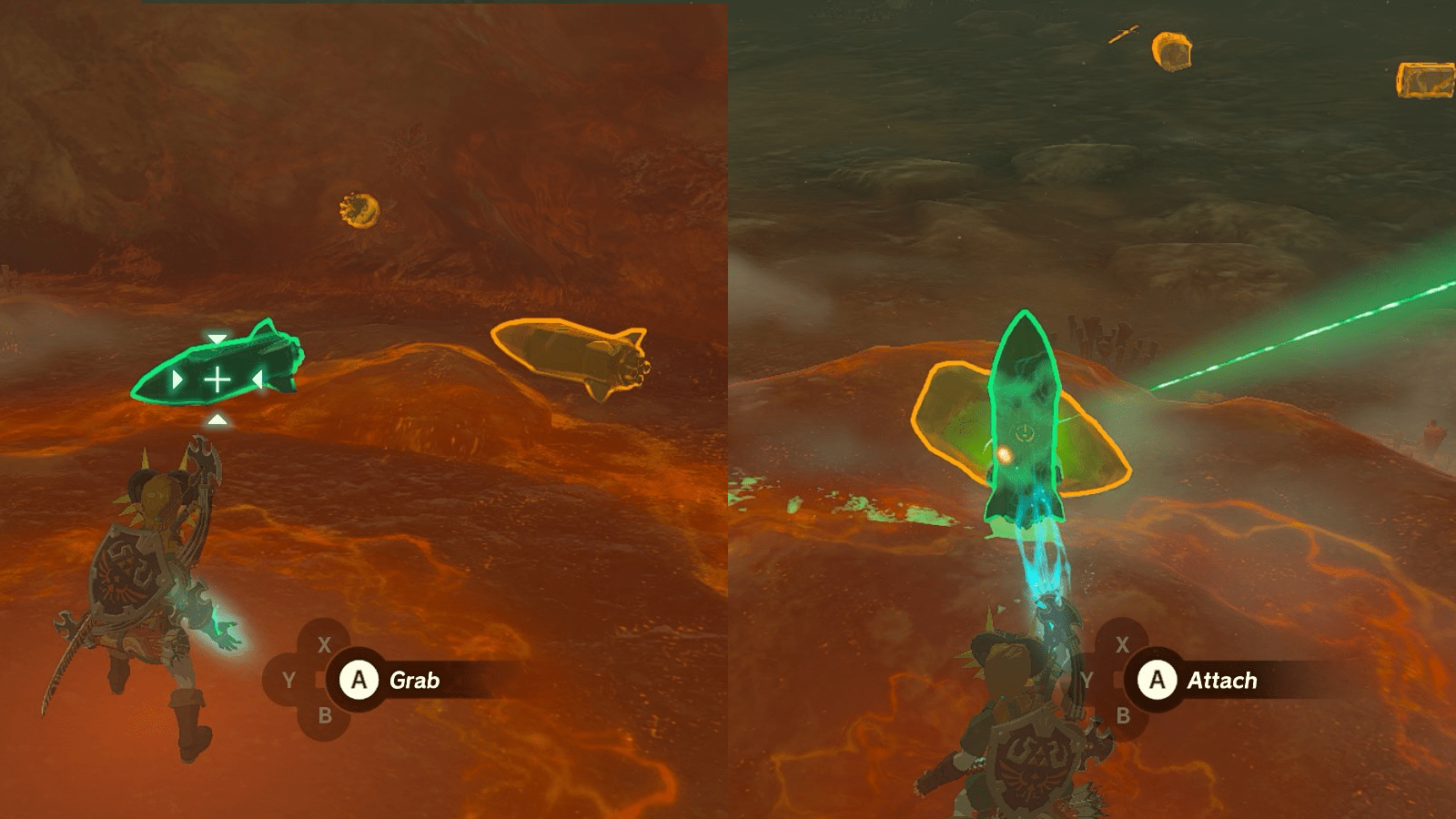 Rockets found inside the Gisa Crater Cave, which are needed to complete the “The Gisa Crater Crystal” shrine quest in The Legend of Zelda: Tears of the Kingdom.