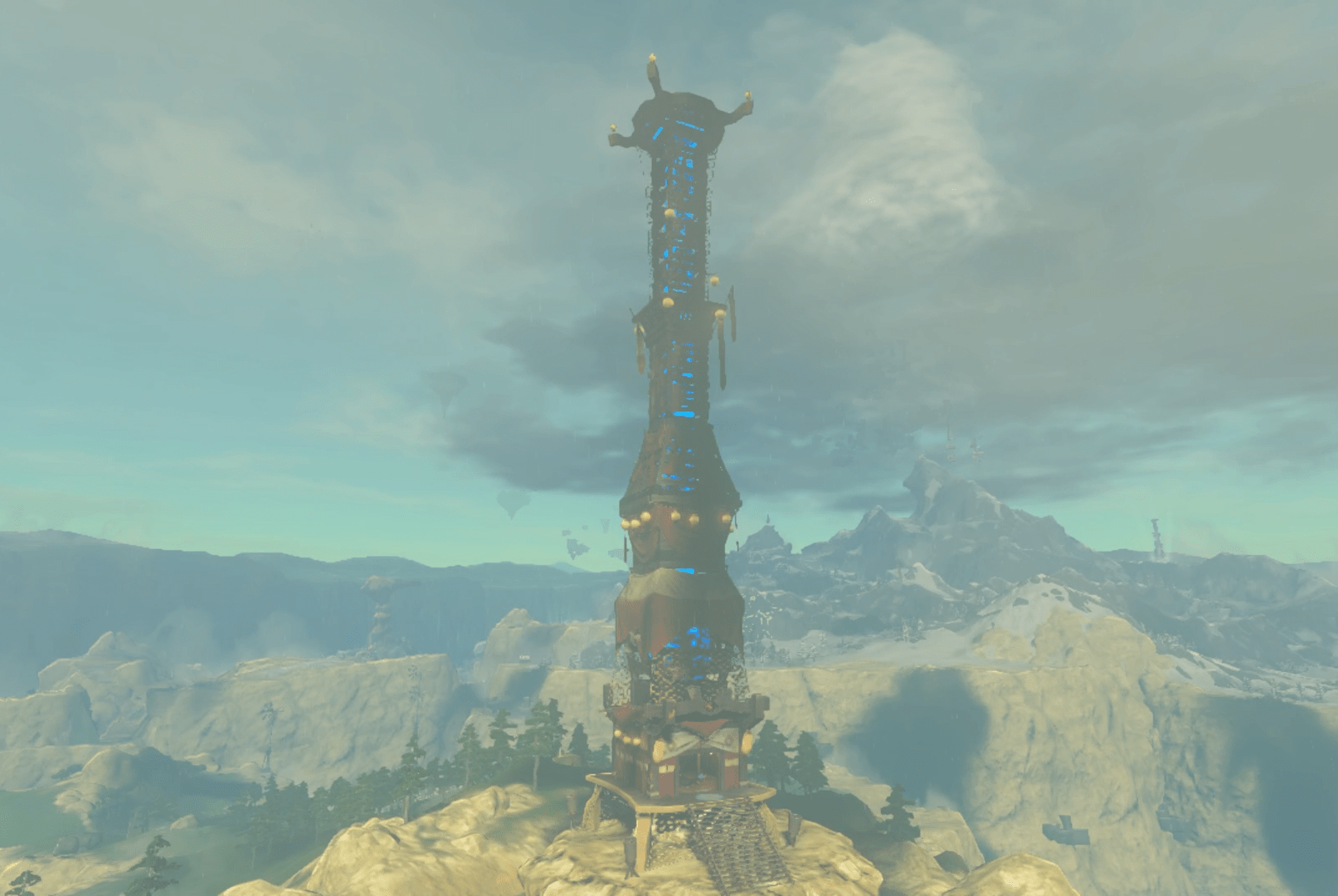 Lindor’s Brow Skyview Tower location on the map of The Legend of Zelda: Tears of the Kingdom