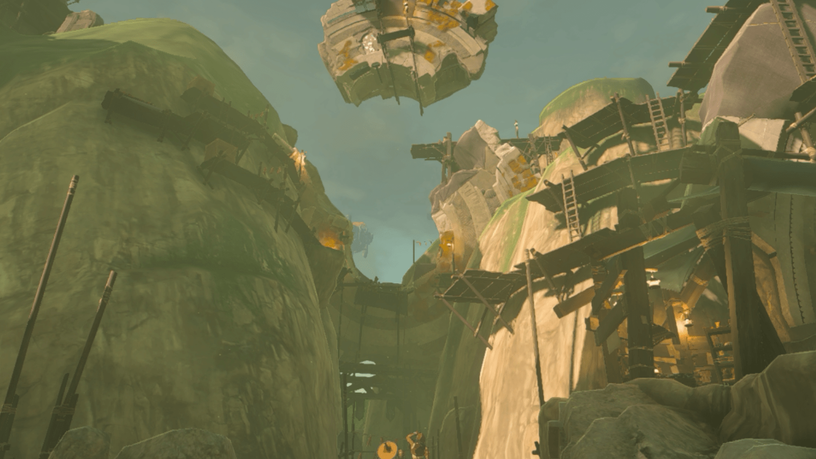 Ring ruins around Kakariko Village in The Legend of Zelda: Tears of the Kingdom