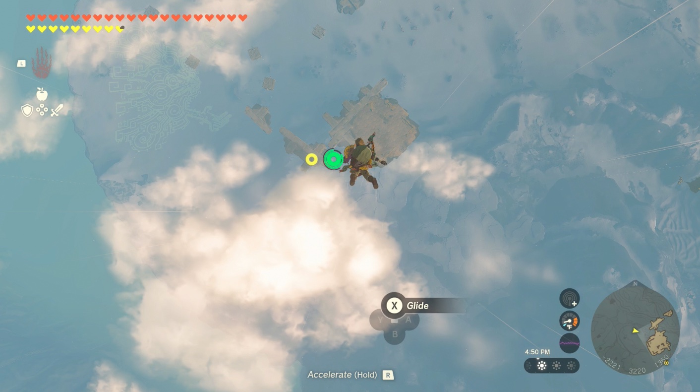 Link falls toward the East Hebra Sky Archipelago in Zelda: Tears of the Kingdom