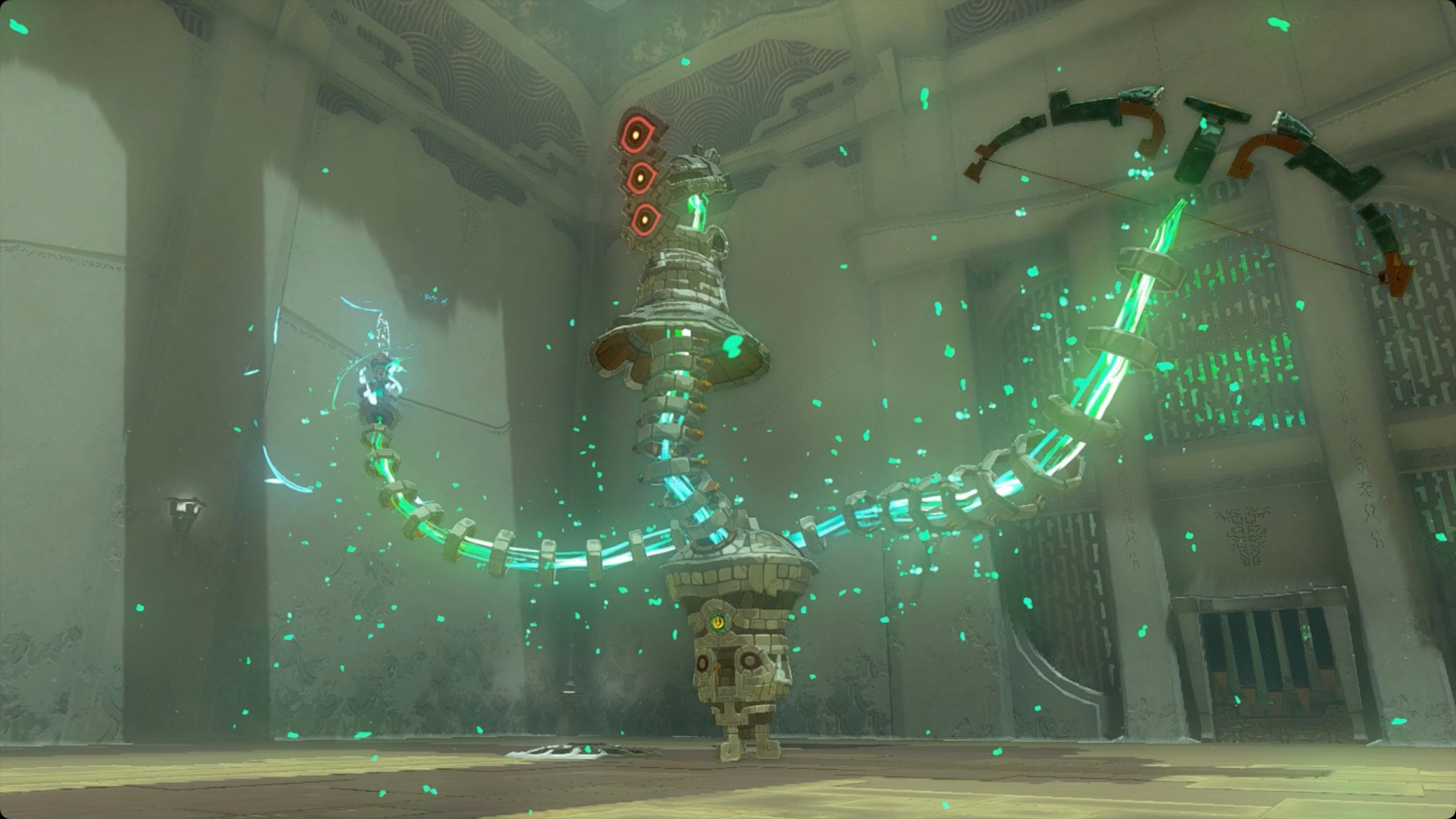 The Legend of Zelda: Tears of the Kingdom a Construct in Taunhiy Shrine.