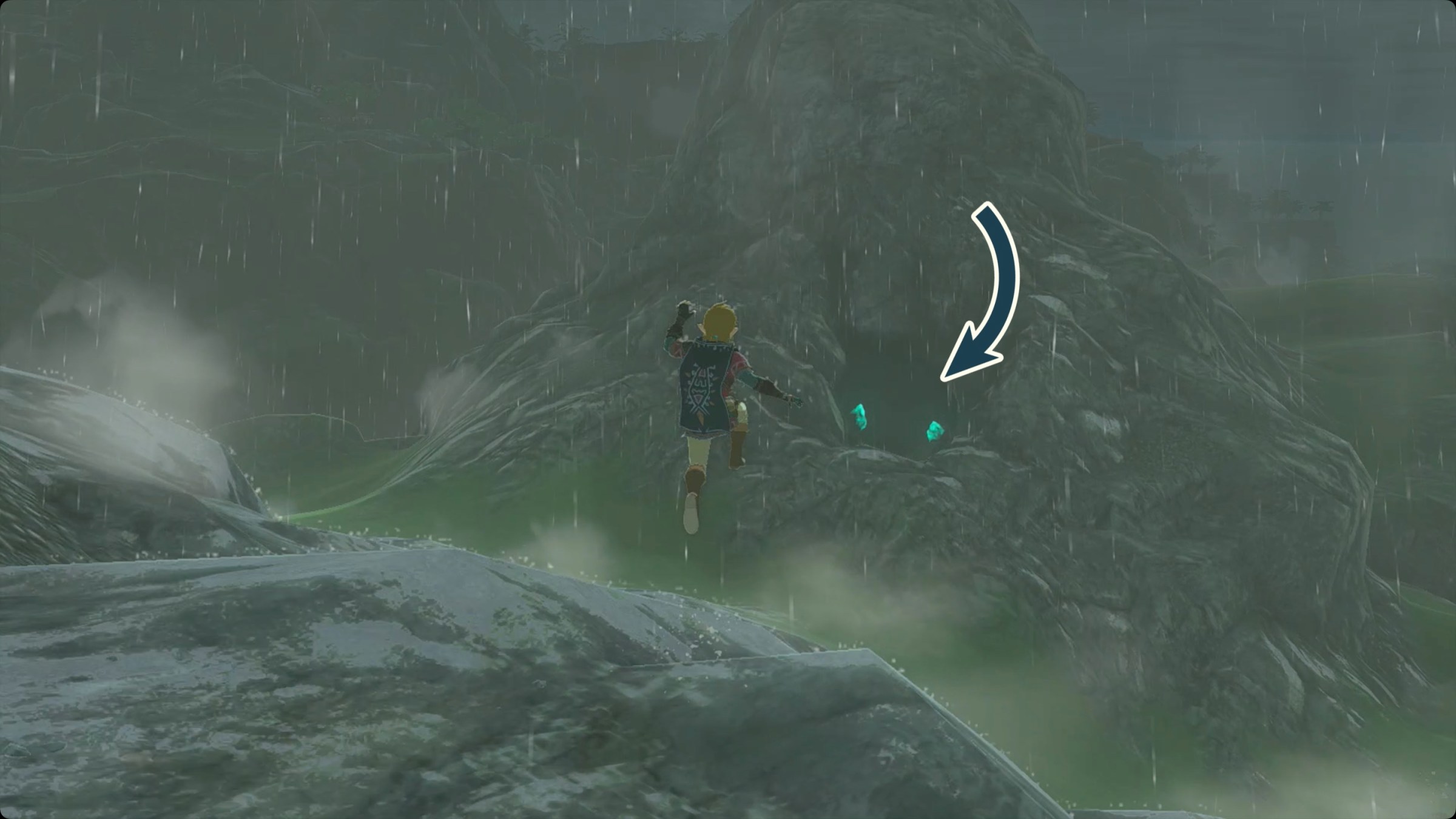 The Legend of Zelda: Tears of the Kingdom Tobio’s Hollow Cave entrance