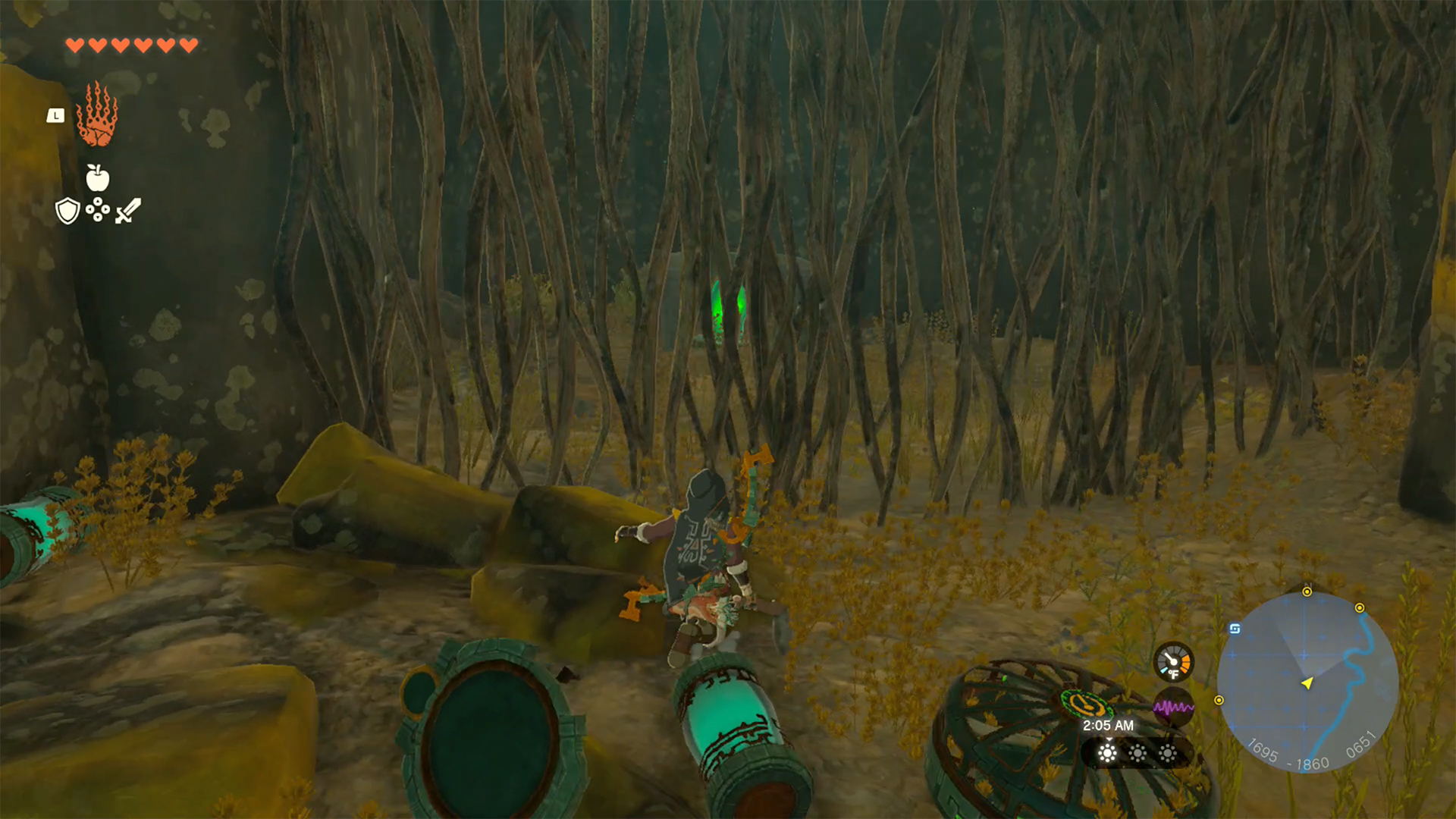 The West Necluda Sky Crystal location in Zelda: Tears of the Kingdom, which leads to Ukoojisi Shrine