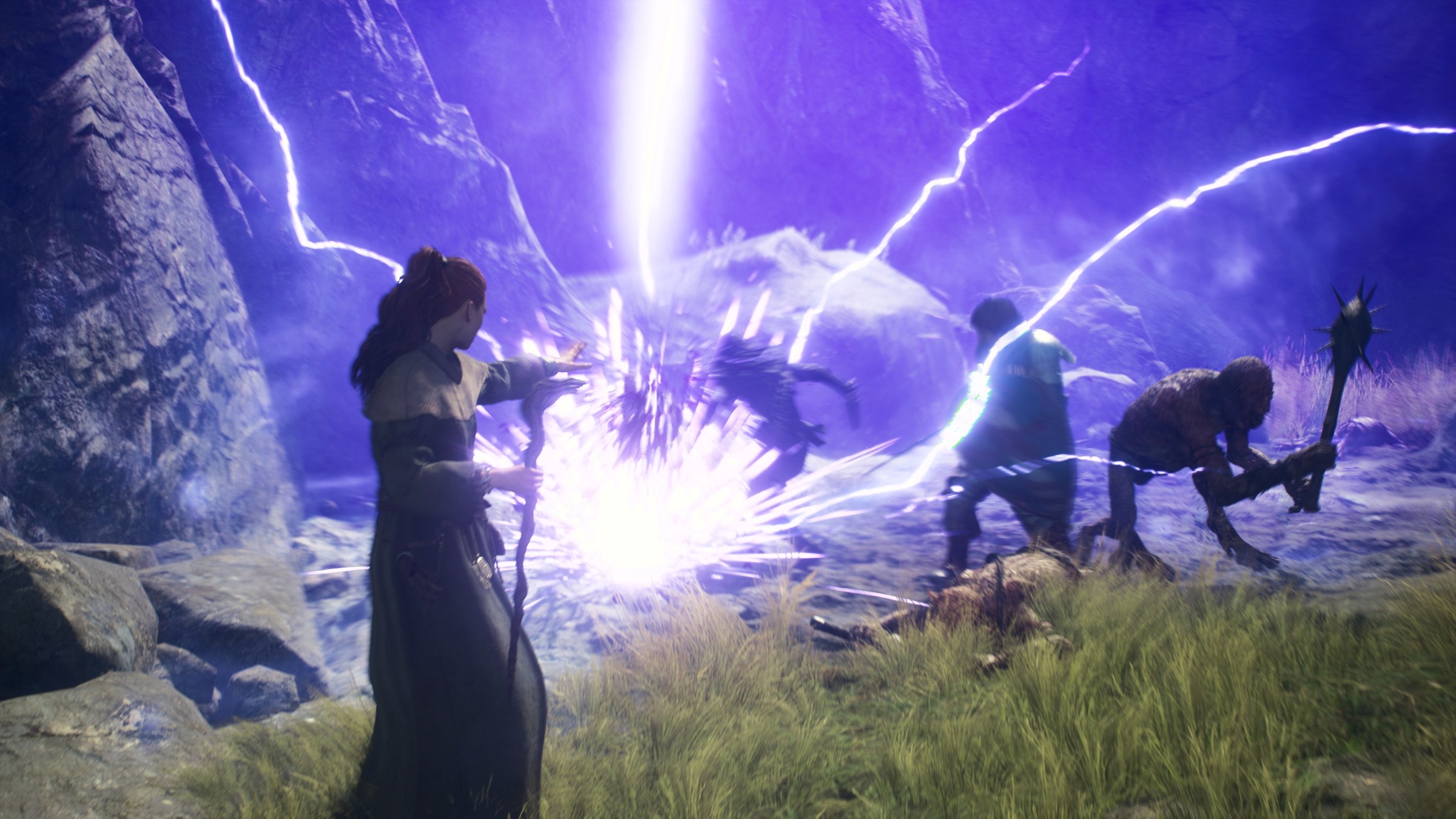 An Arisen calls down a lightning strike in Dragon’s Dogma 2