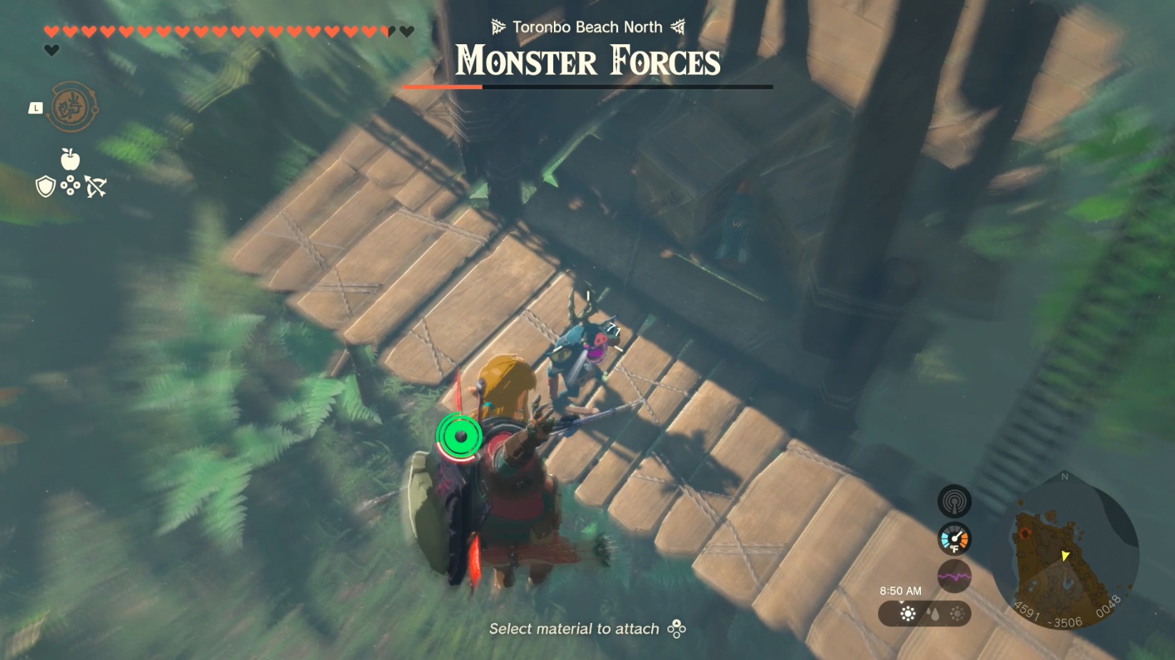 Link shoots a Bokoblin in Zelda: Tears of the Kingdom