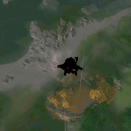 Link drops down to the Jochisiu Shrine location in Zelda: Tears of the Kingdom