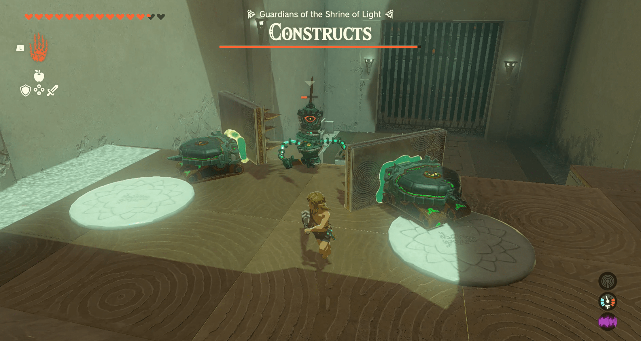 Using spikes on Zonai devices to defeat Constructs