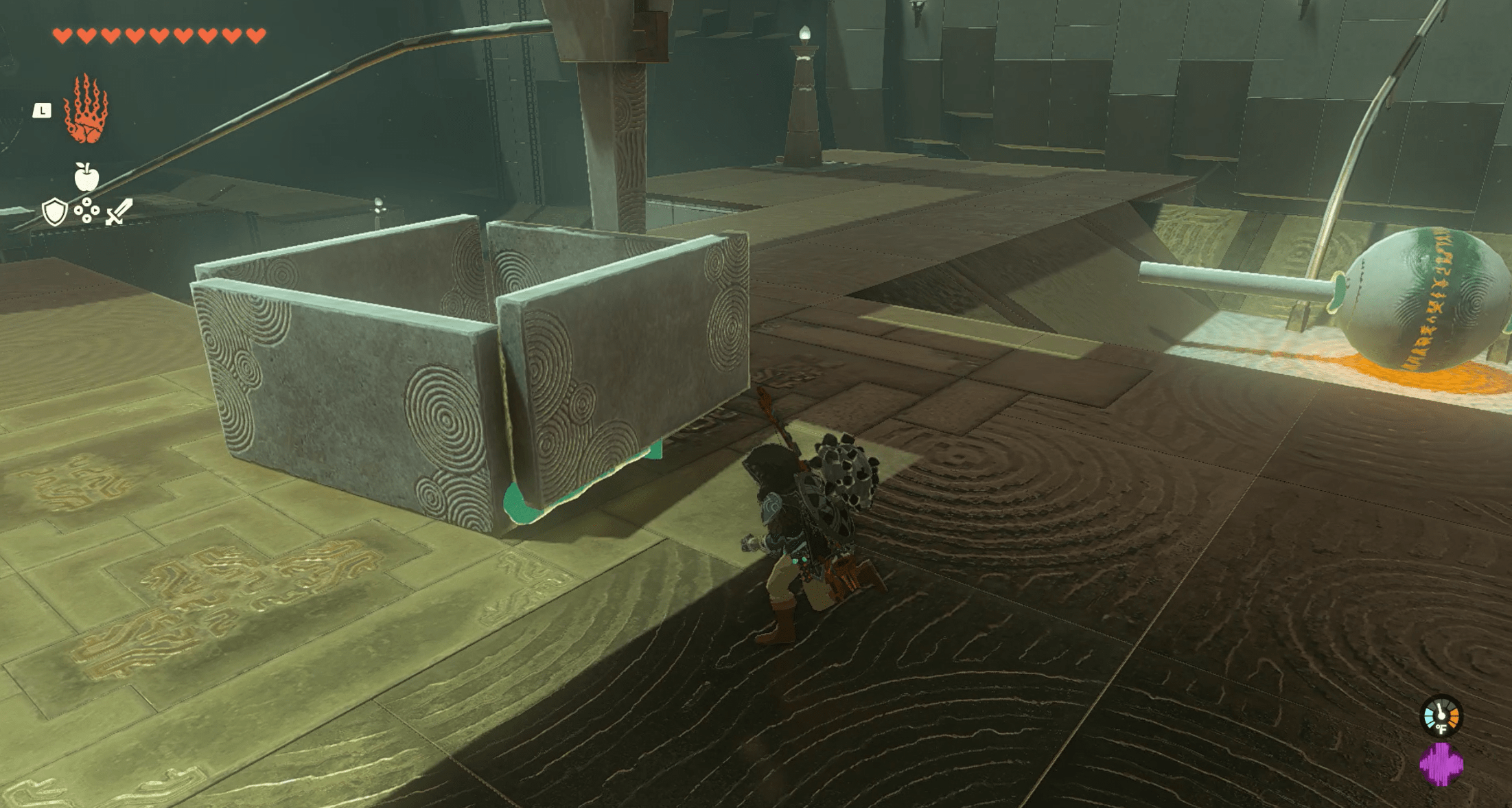 Making a box with Link in The Legend of Zelda: Tears of the Kingdom