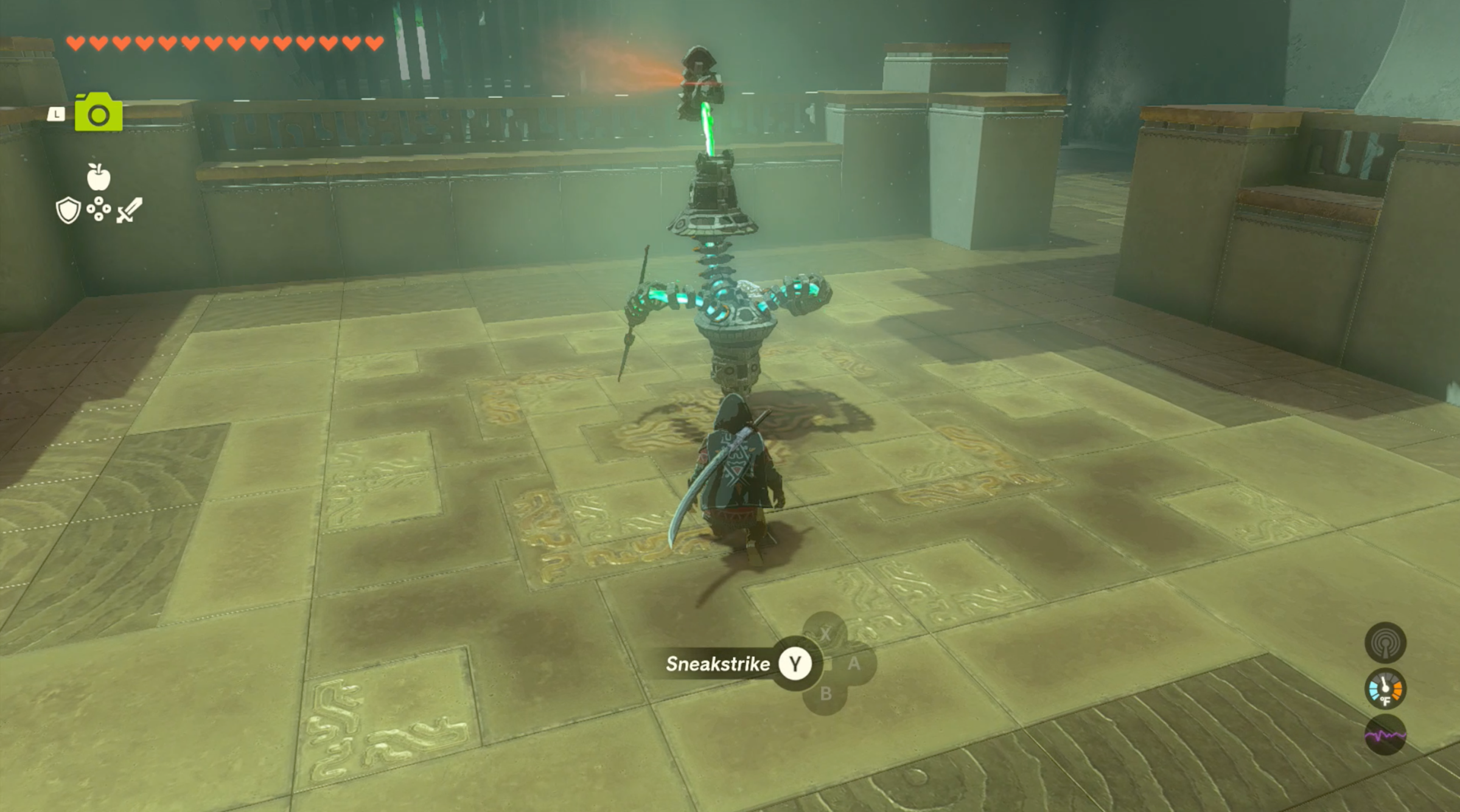 Link creeps up behind an enemy in The Legend of Zelda: Tears of the Kingdom.