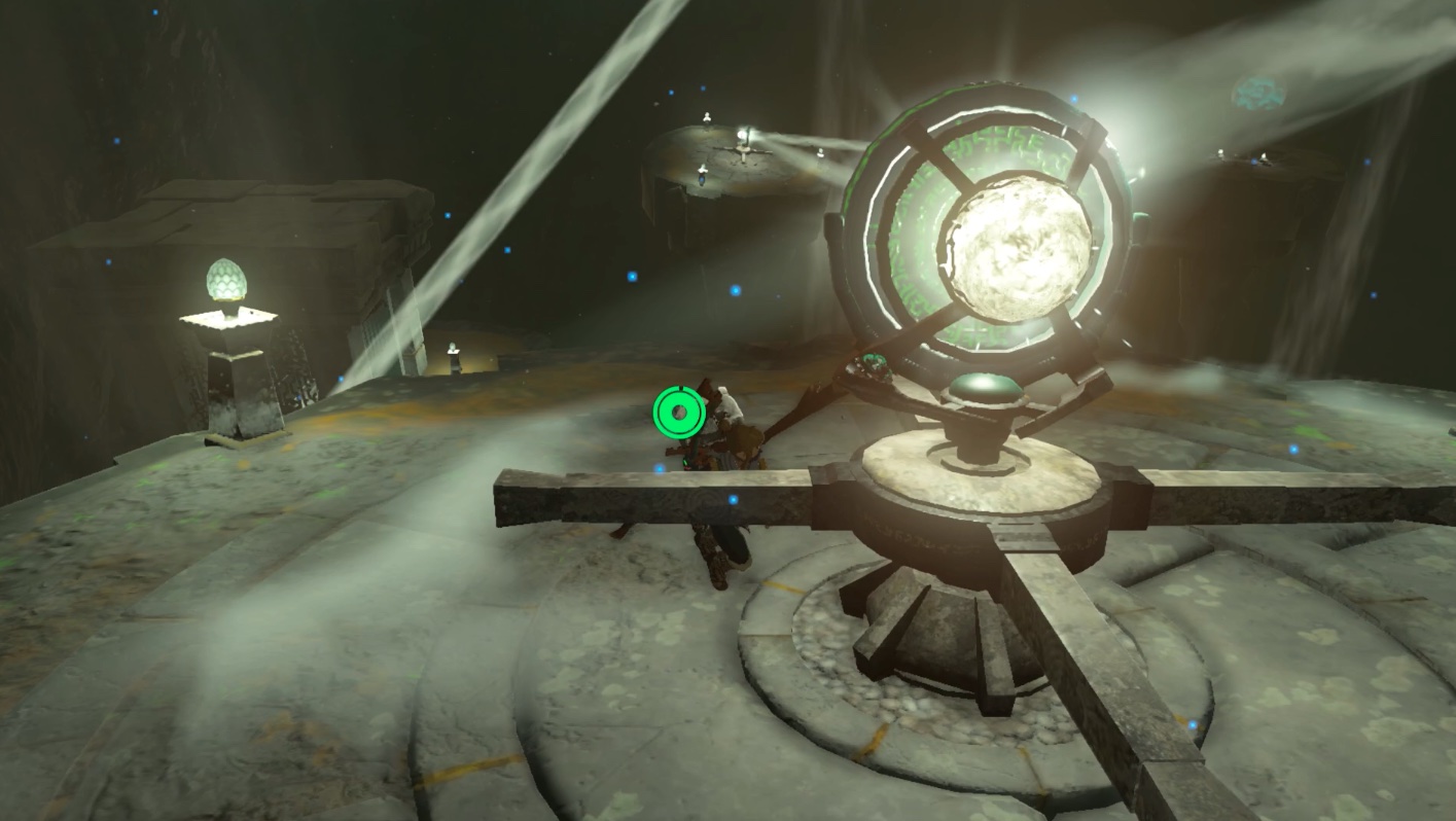 Link redirects light in a mirror in Starview Island in Zelda: Tears of the Kingdom