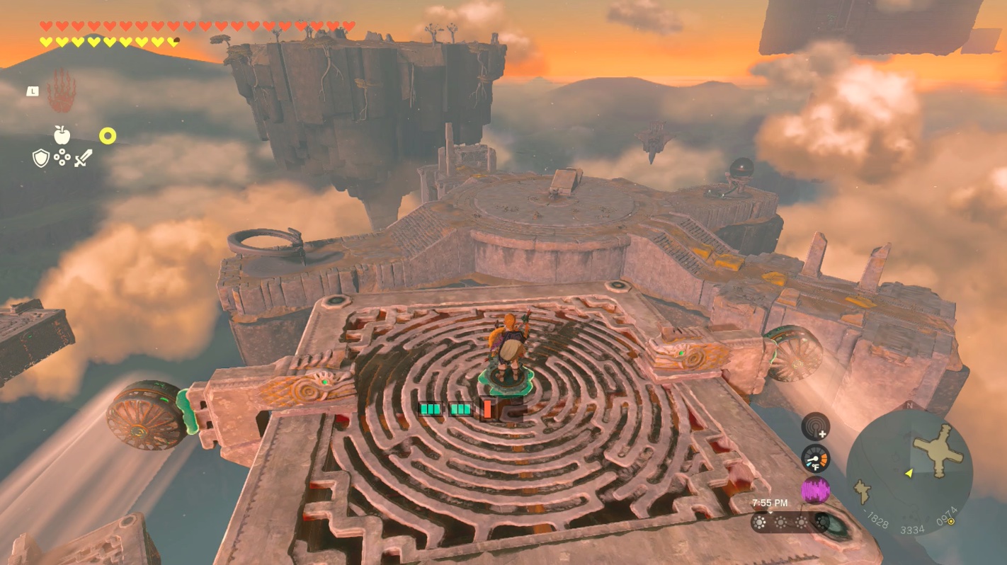 Link travels to the Taninoud Shrine location at the East Hebra Sky Archipelago in Zelda: Tears of the Kingdom