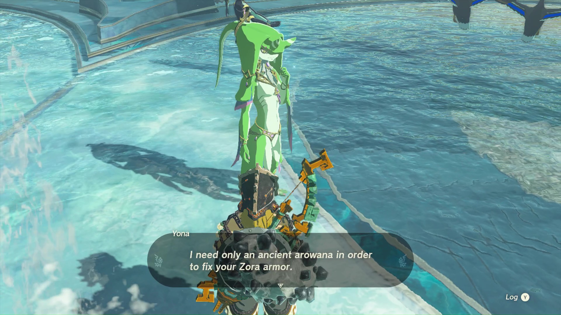 Yona and Link in Zelda: Tears of the Kingdom