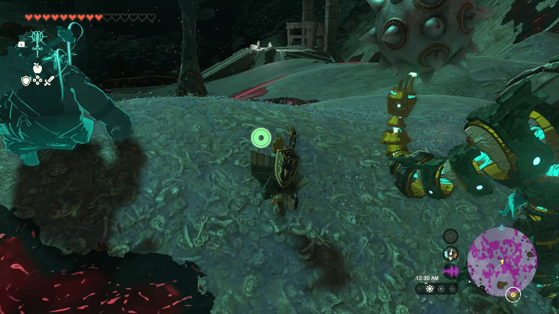 A weaponry found in the Depths, made for Mineru’s Construct to equip different tools from in Tears of the Kingdom