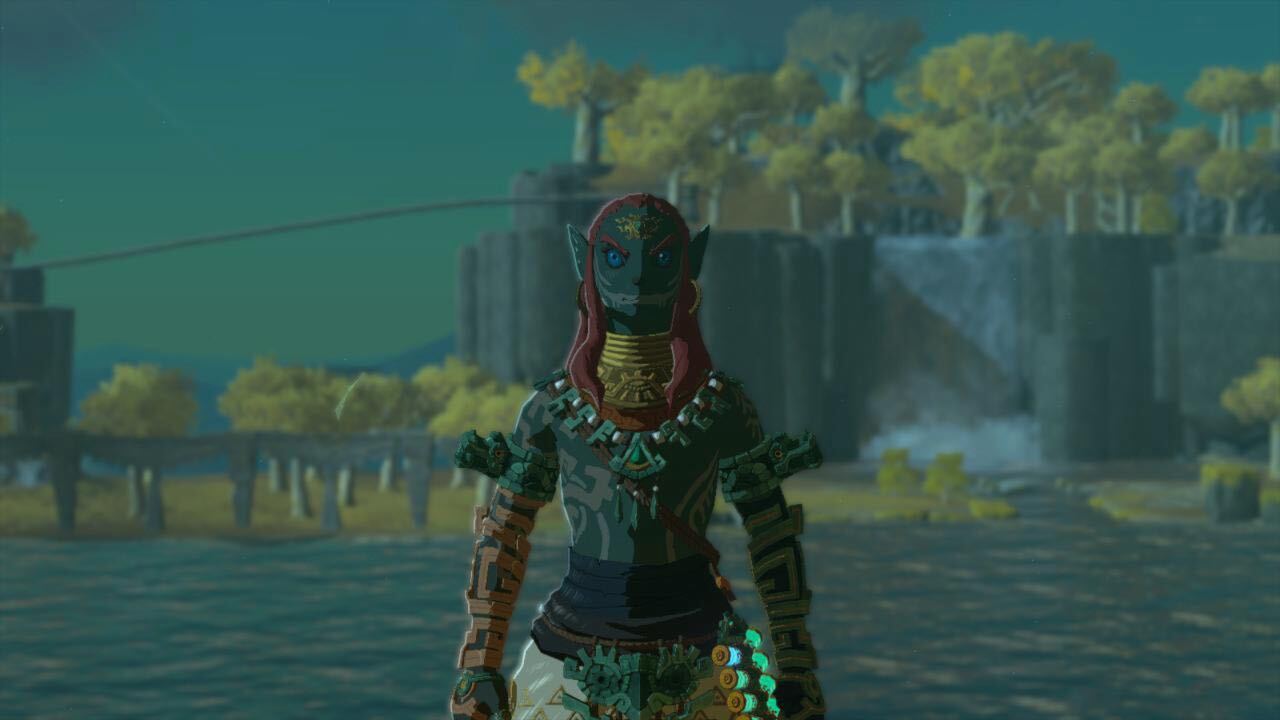 Link wears the Ancient Hero’s Aspect in Zelda Tears of the Kingdom.