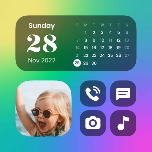 Color Widgets, Theme: iWidgets