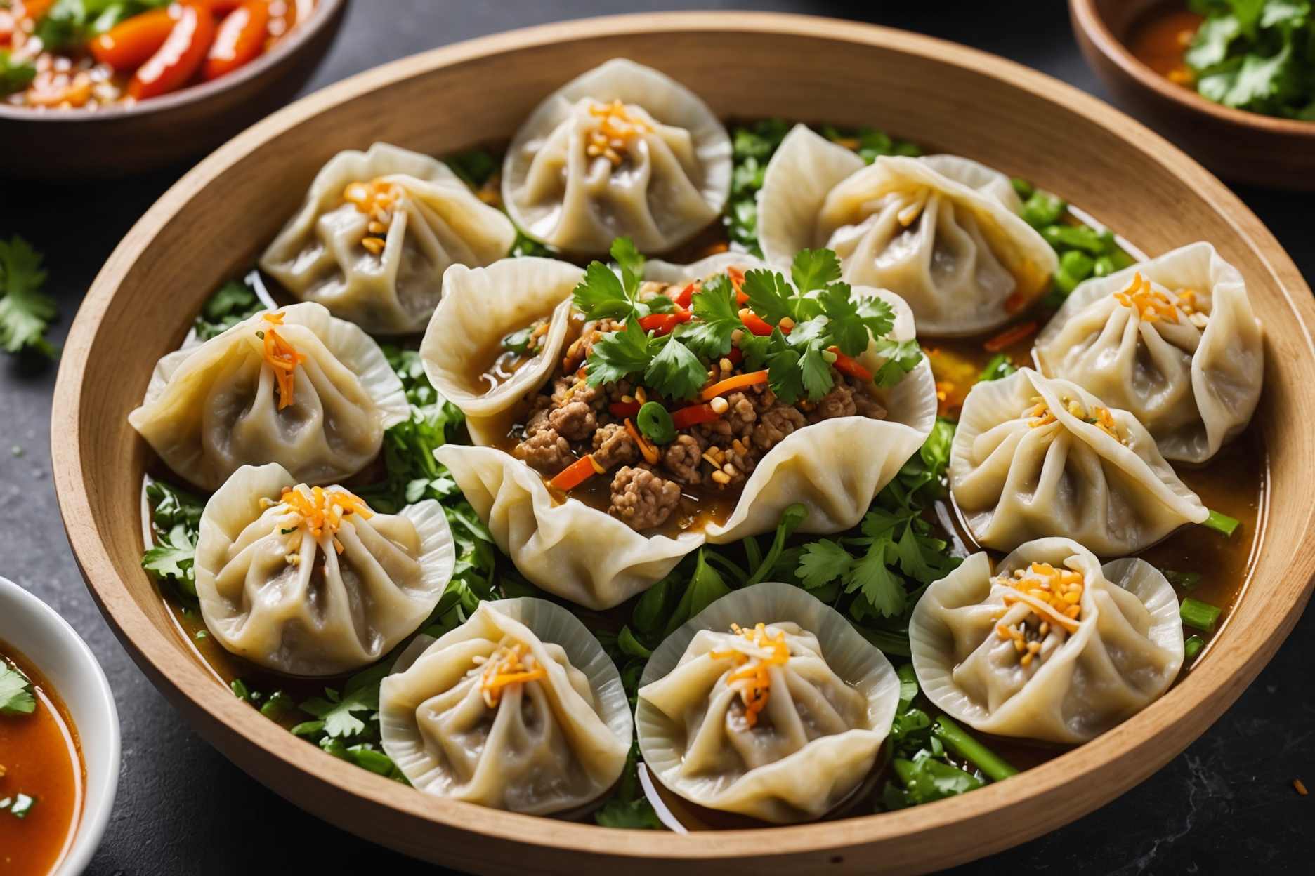 Delicious dumplings from Taiwan, bursting with flavor!