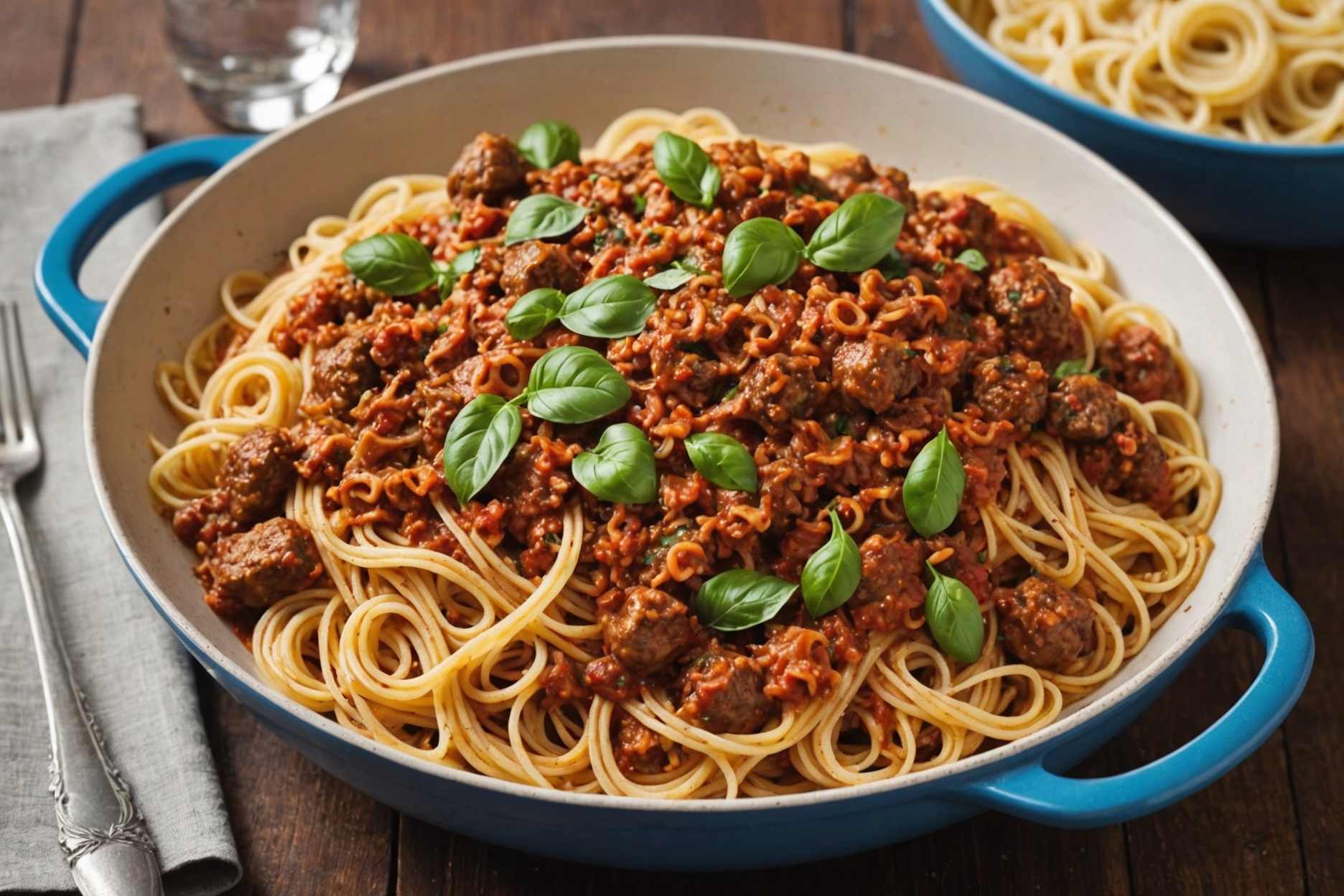 Delicious spaghetti cooked in one pot, bursting with flavor!