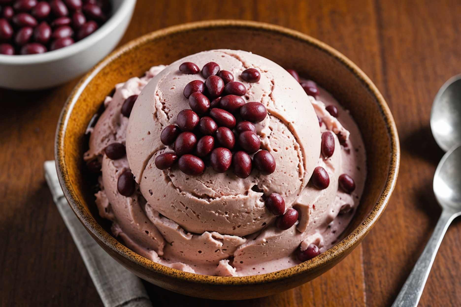 Japanese Red Bean Ice Cream Treat.