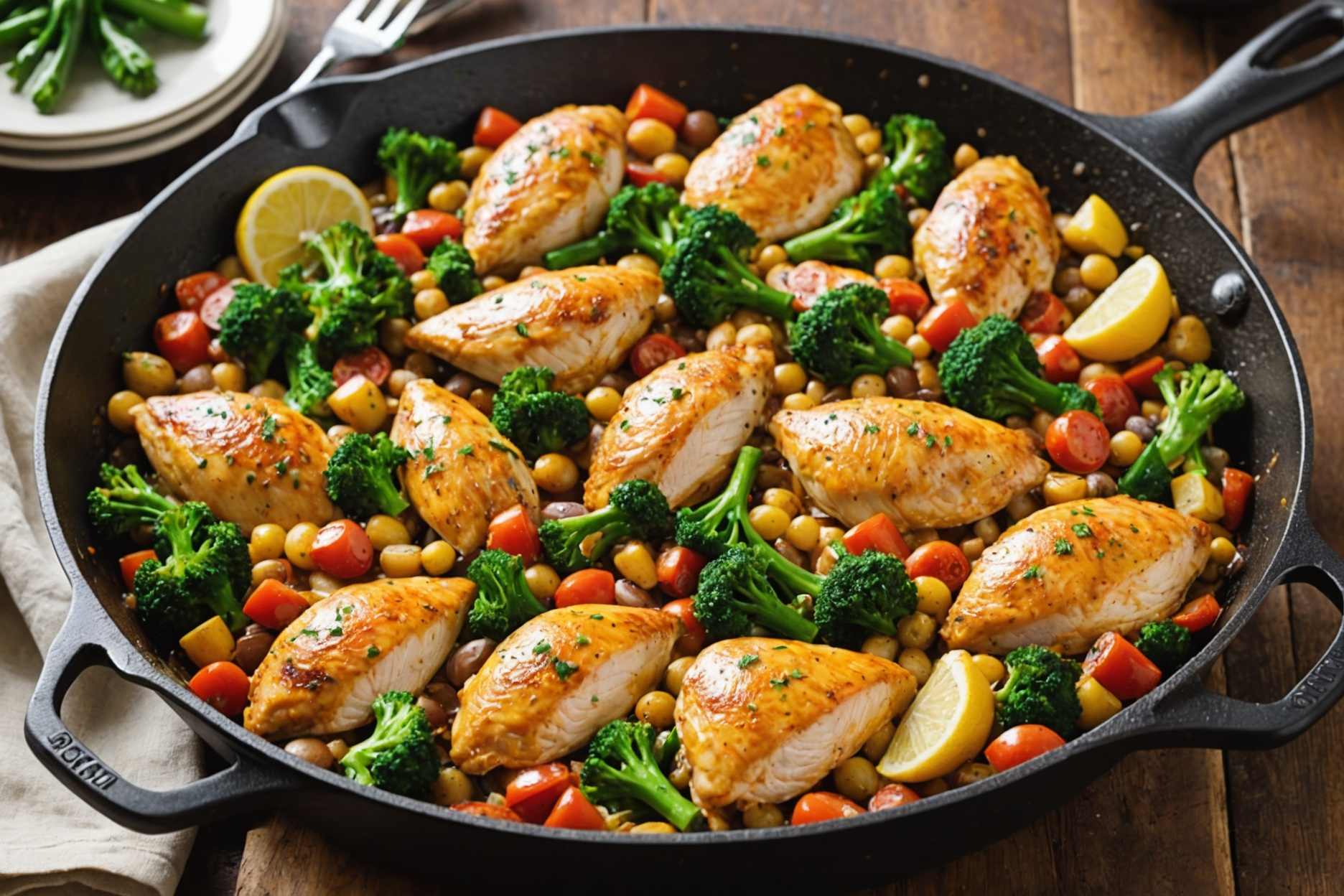 Delightful chicken skillet meals in just 20 minutes!