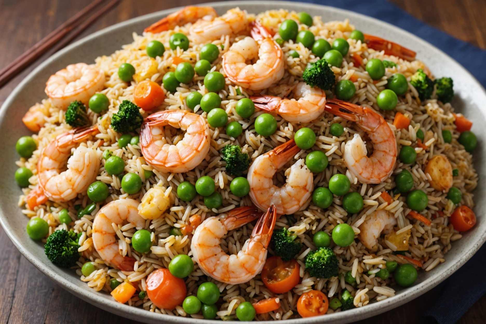 Simple, tasty shrimp fried rice made at home.