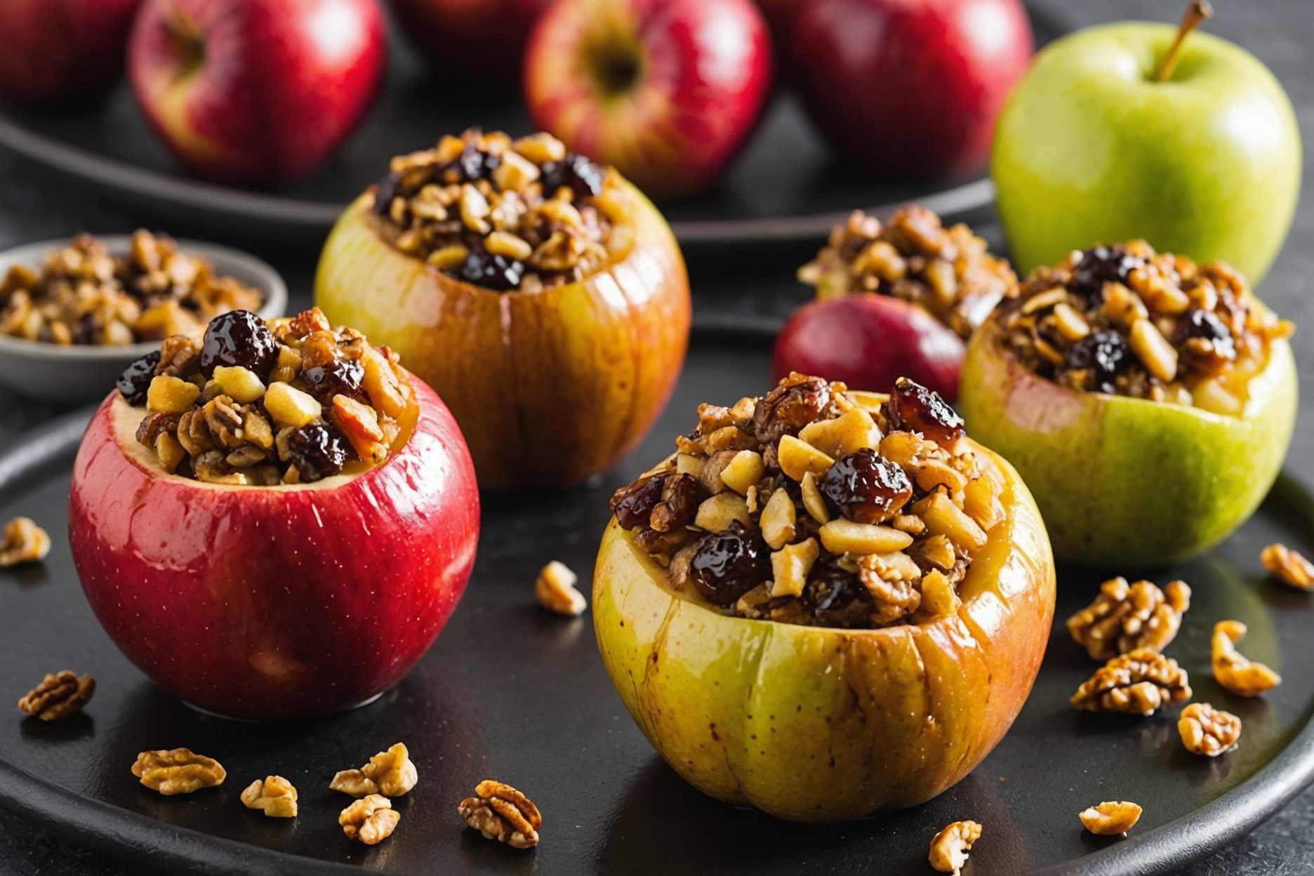 Indulge in scrumptious apples stuffed and air-fried to perfection.