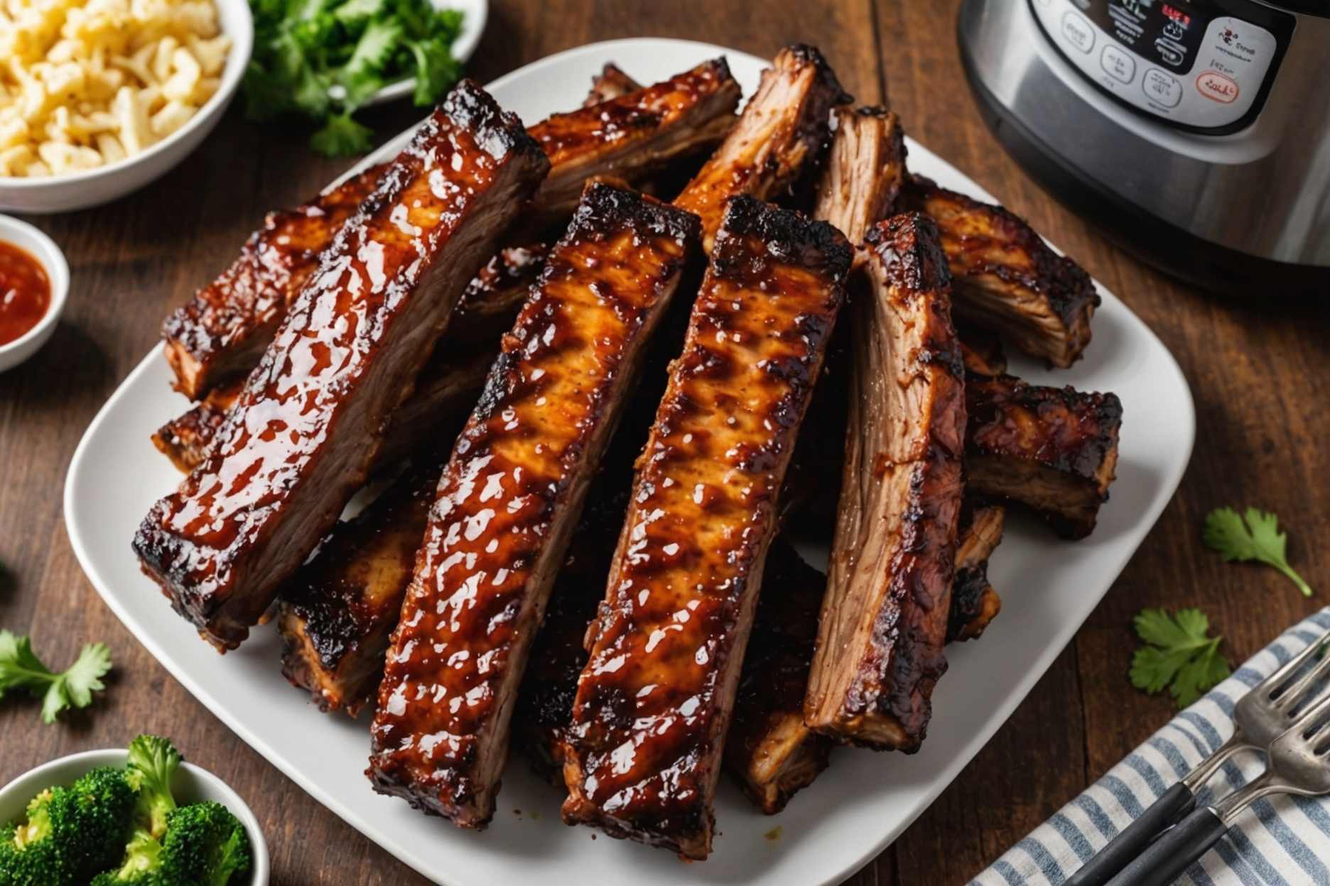 Delicious and tender air-fried baby back ribs!