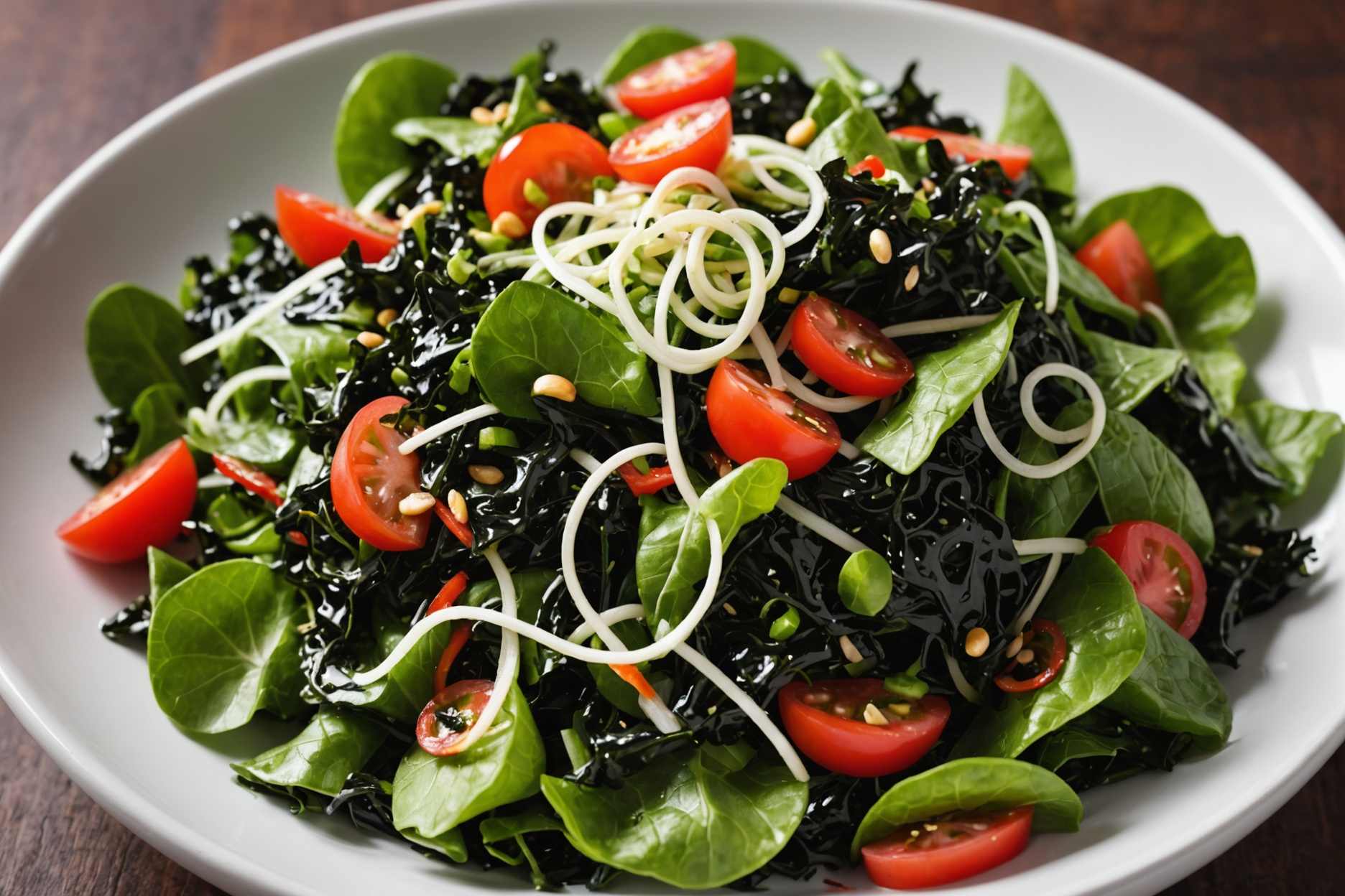 A refreshing kombu seaweed salad bursting with flavor.