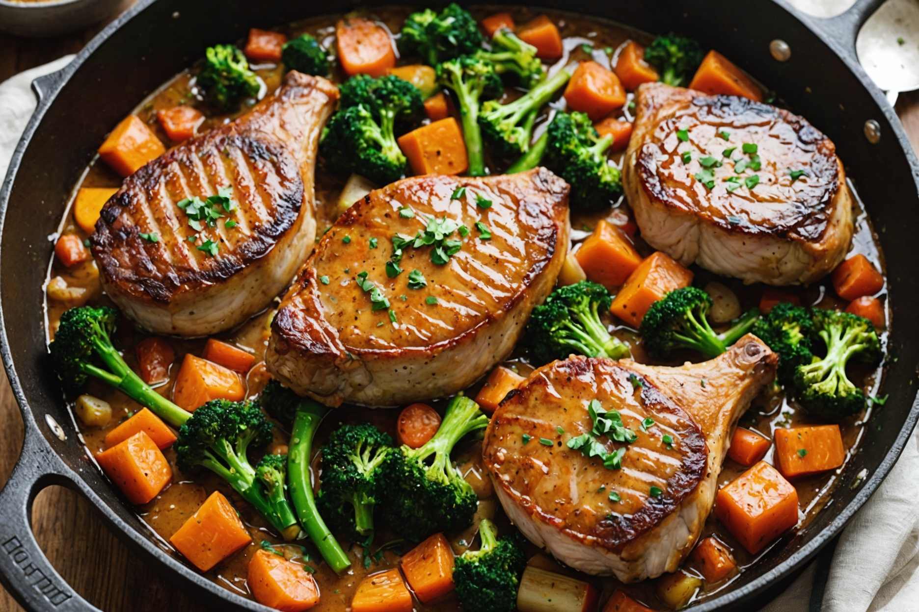 Explore 11 simple and satisfying one-dish pork chop meals.