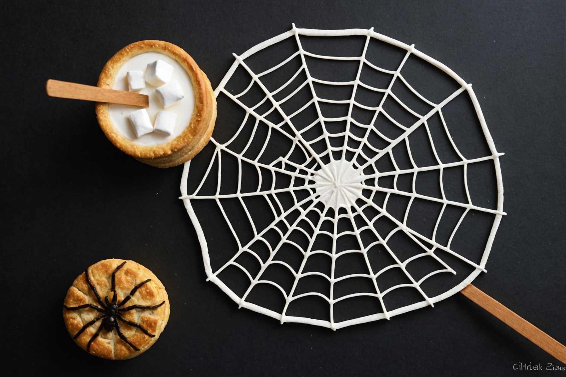 Delicious S'mores with a creative spider web twist!