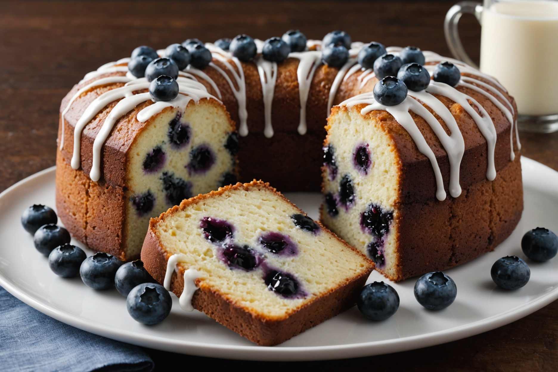 Indulge in this delightful Blueberry Pound Cake, surpassing even Starbucks®!